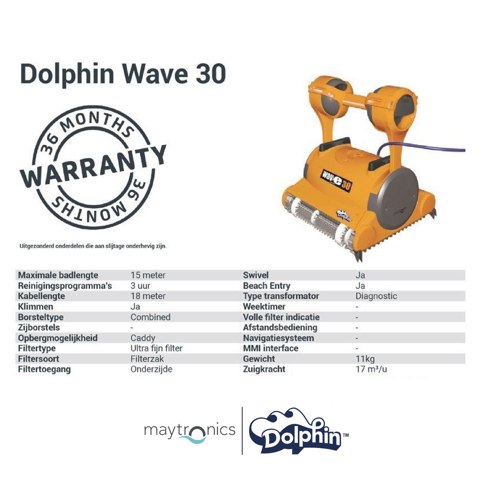 Maytronics Dolphin Dolphin Wave 30 | Zwembadrobot
