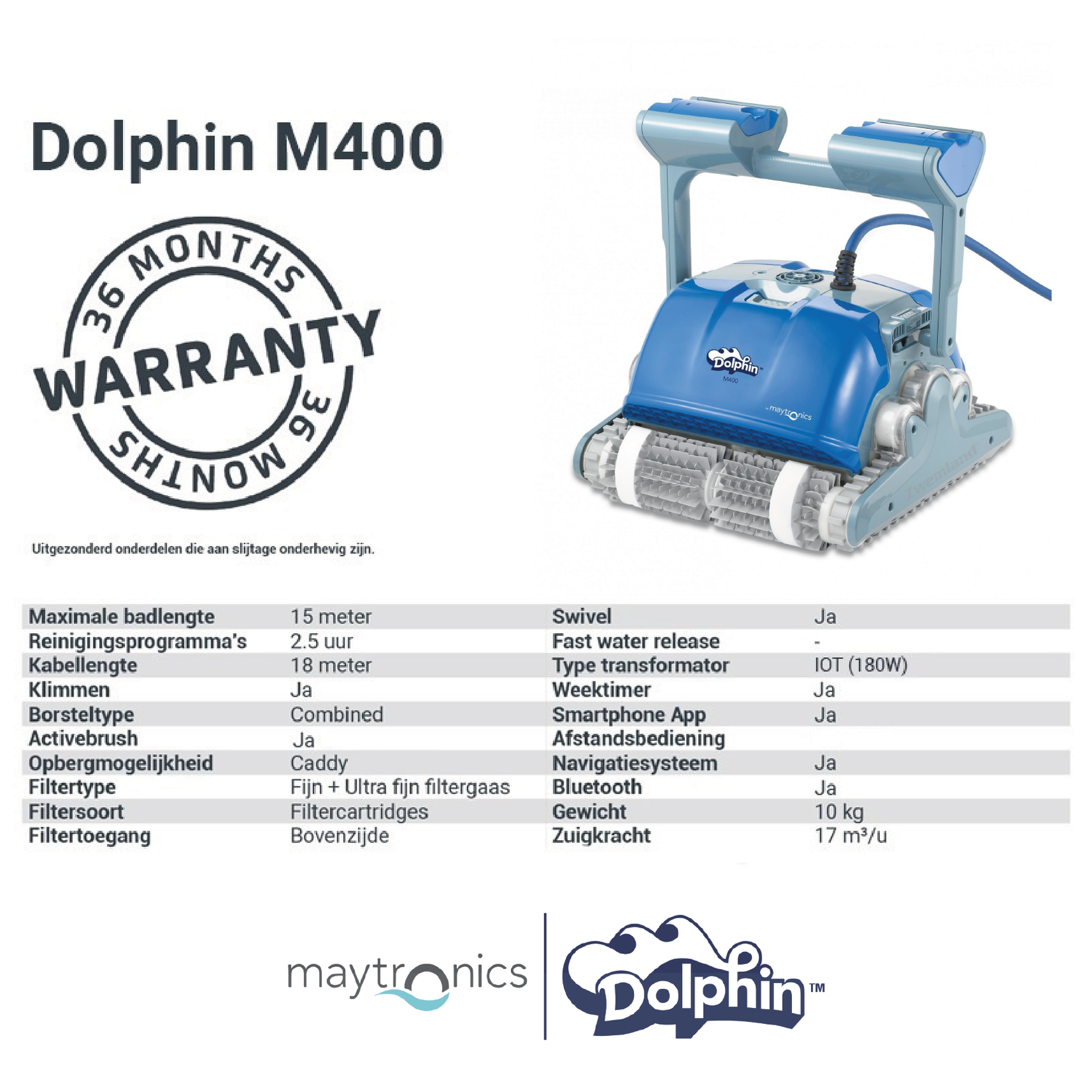 Maytronics Dolphin Dolphin M400 Pro | Zwembadrobot