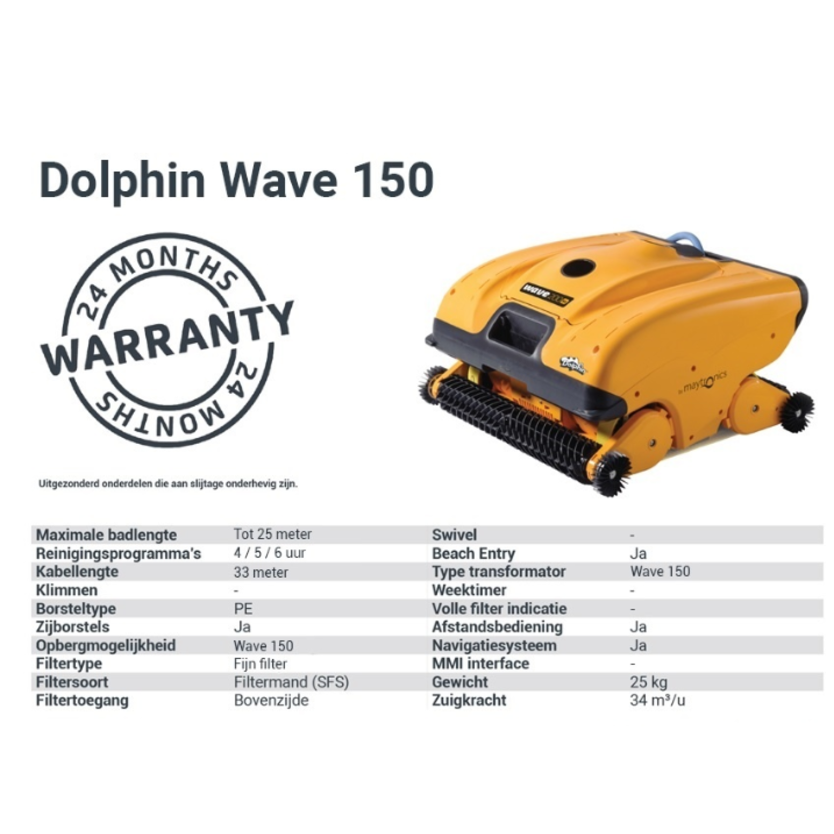 Maytronics Dolphin Dolphin Wave 150 Zwembadrobot