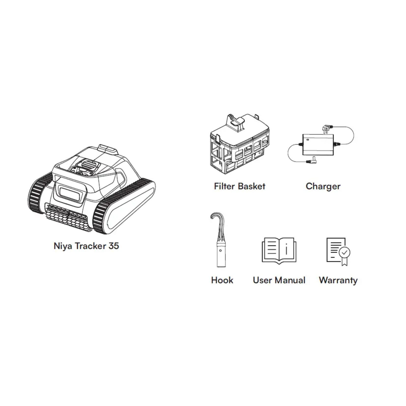 Maytronics Dolphin Niya Tracker 35 Zwembadrobot - draadloos