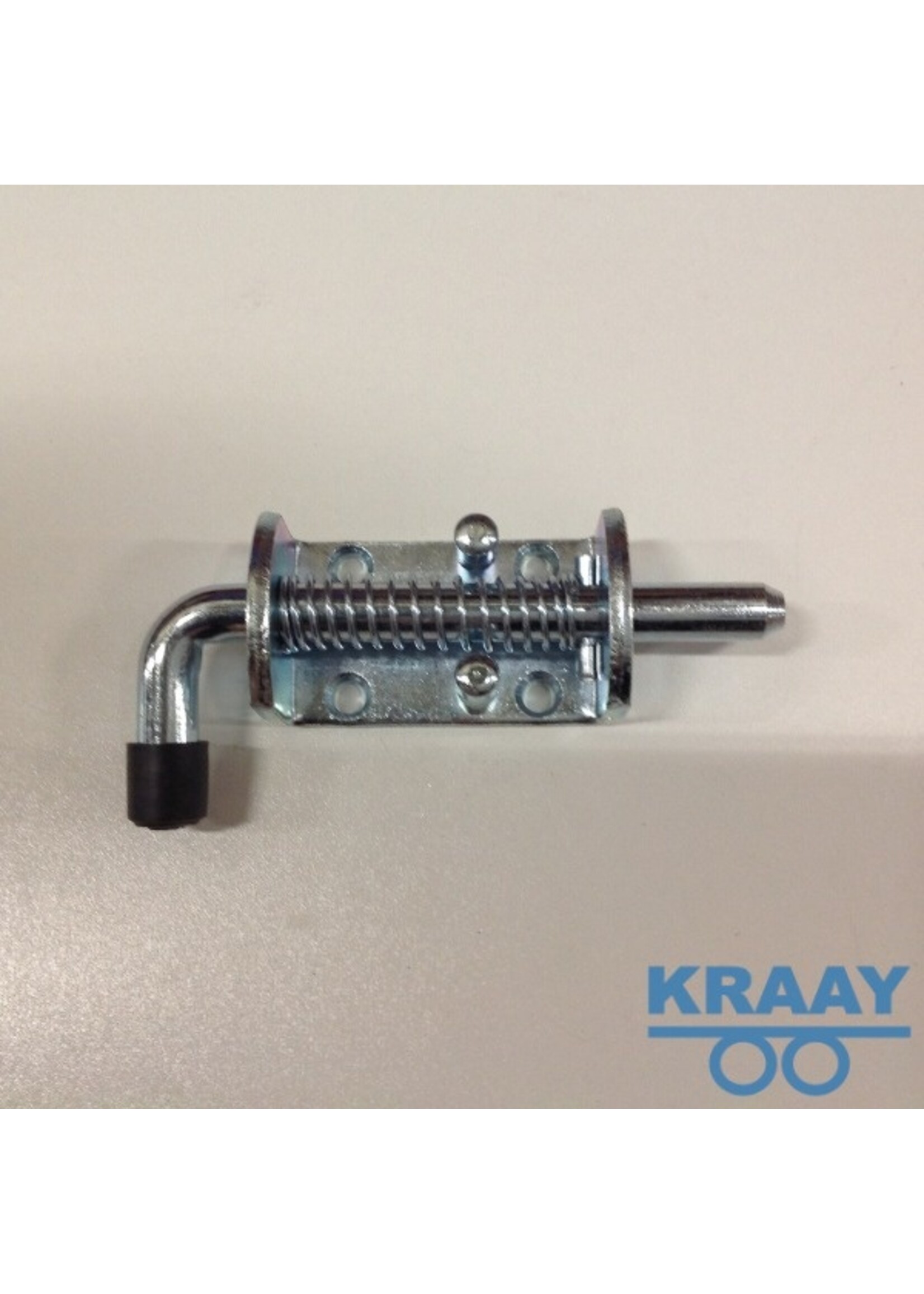 50015 Veergrendel met zwarte knop, kort VZ l=128mm