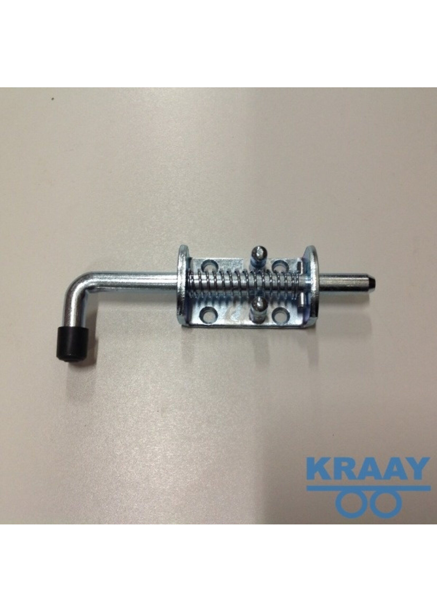 50019 Veergrendel met zwarte knop L=165 VZ