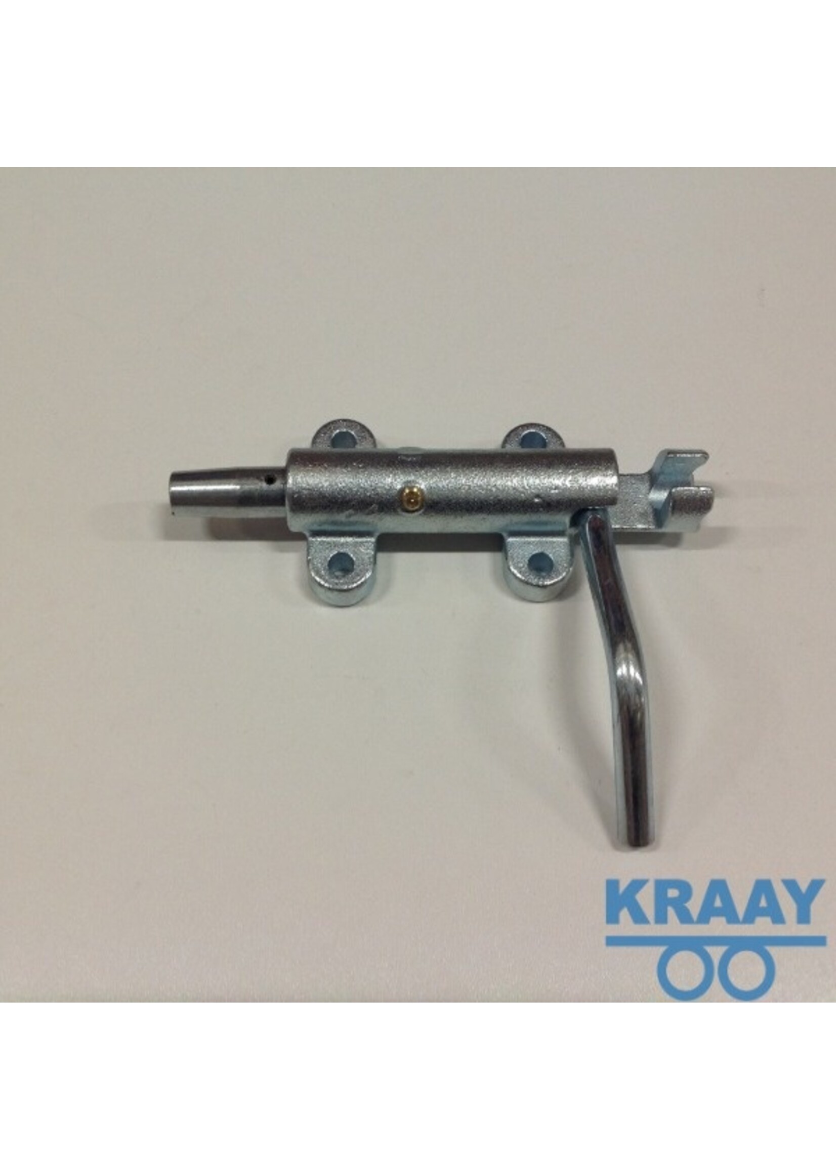 50021 Veergrendel met zwarte knop L=165 VZ