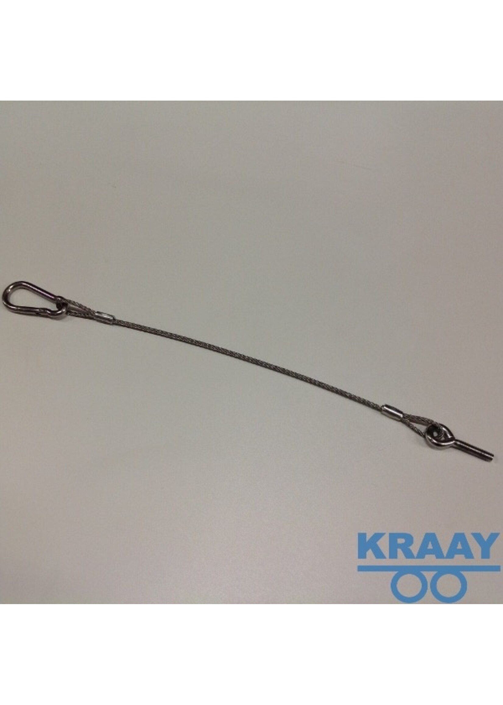 7006 Achterbordkabel RVS L=380mm