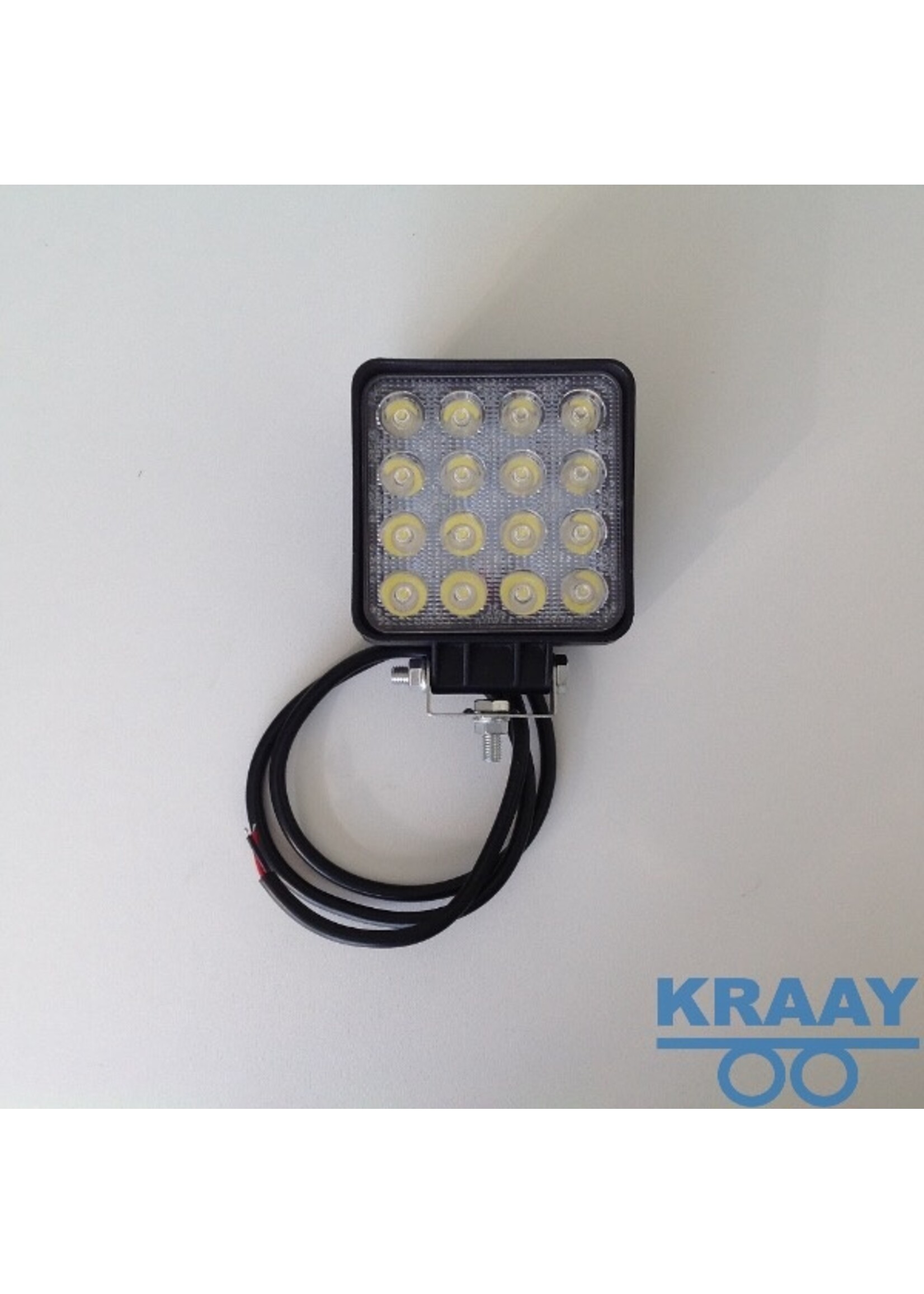 Werklamp vierkant Led 10-30V DC 2800 Lumen IP68 16x3W