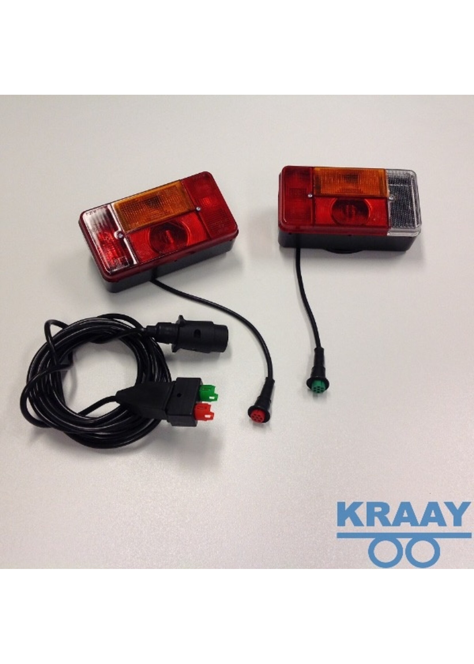 0701 Achterlichtset met kabel Radex 200x110mm