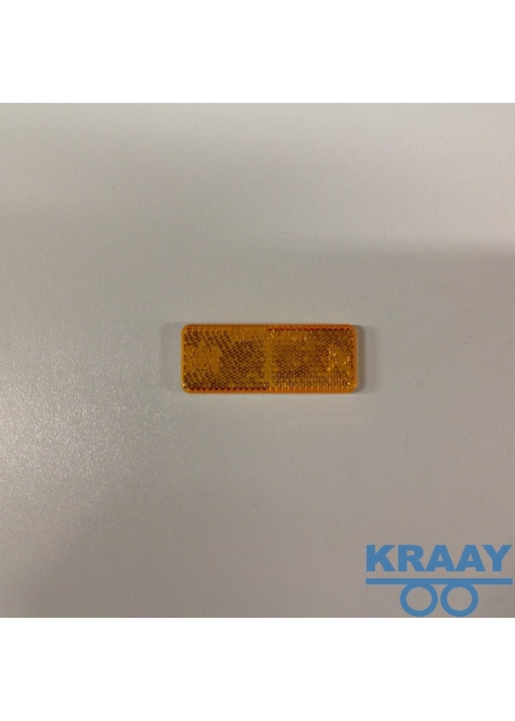 2140 Reflector oranje 65x30mm. met plakstrip