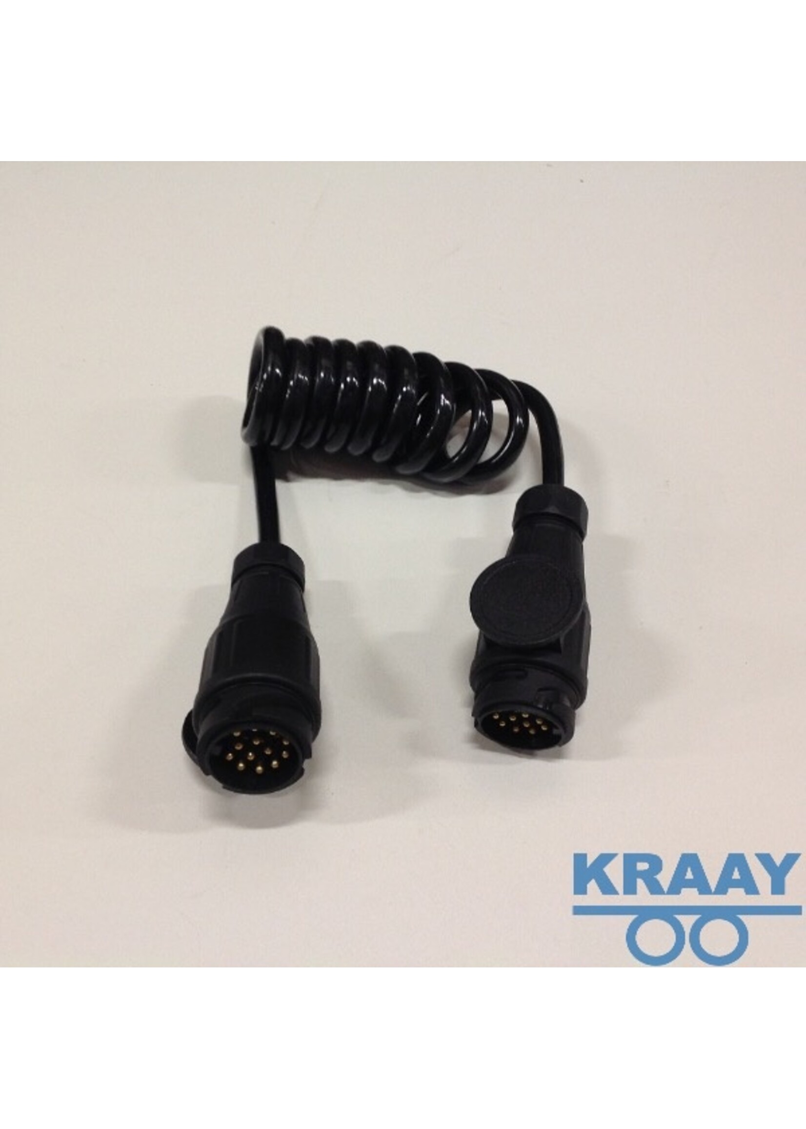 0727 Spiraalkabel 13 polig kunststof (1.5mtr)