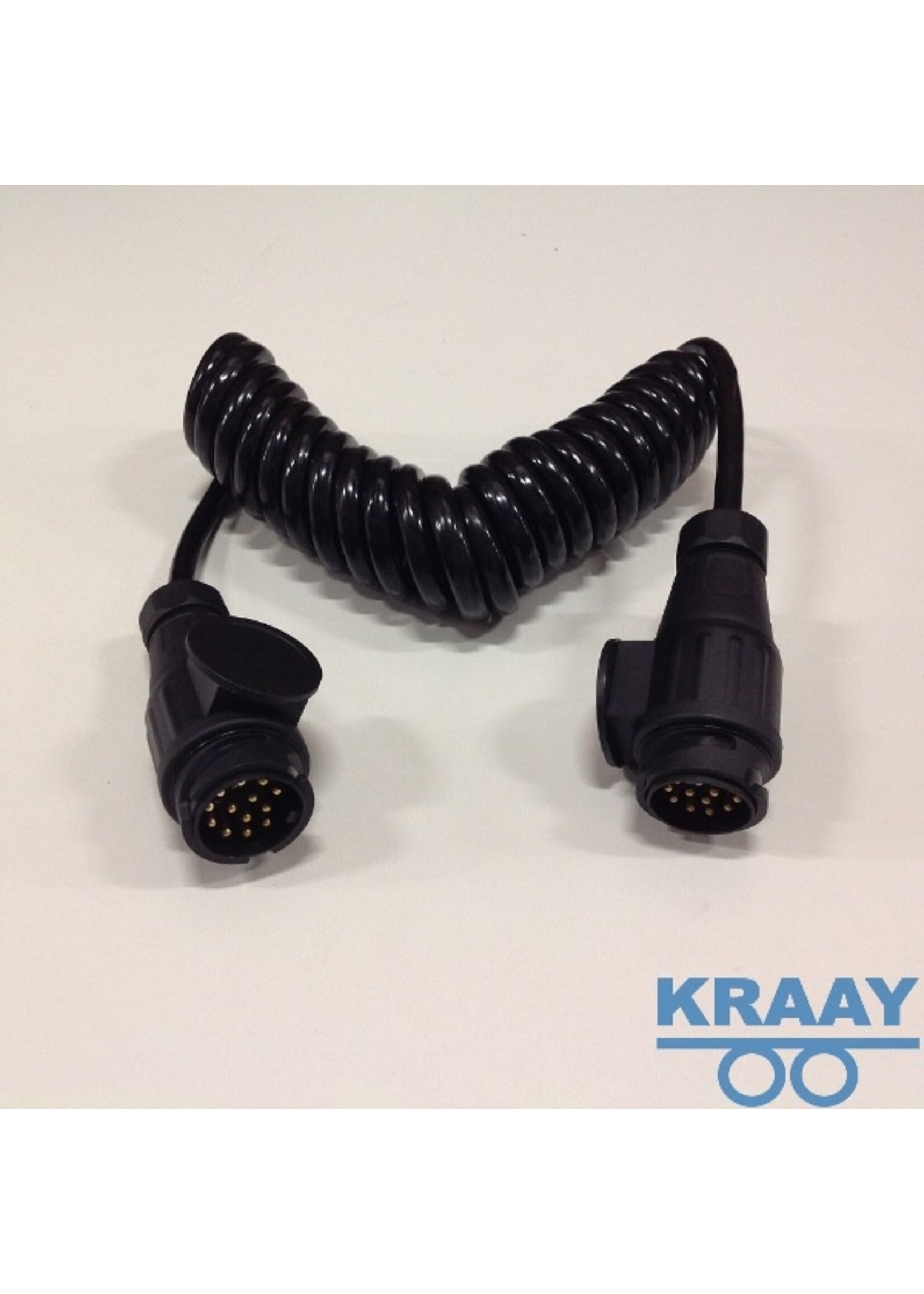 2114 Spiraalkabel 13 polig kunststof 3 meter lang