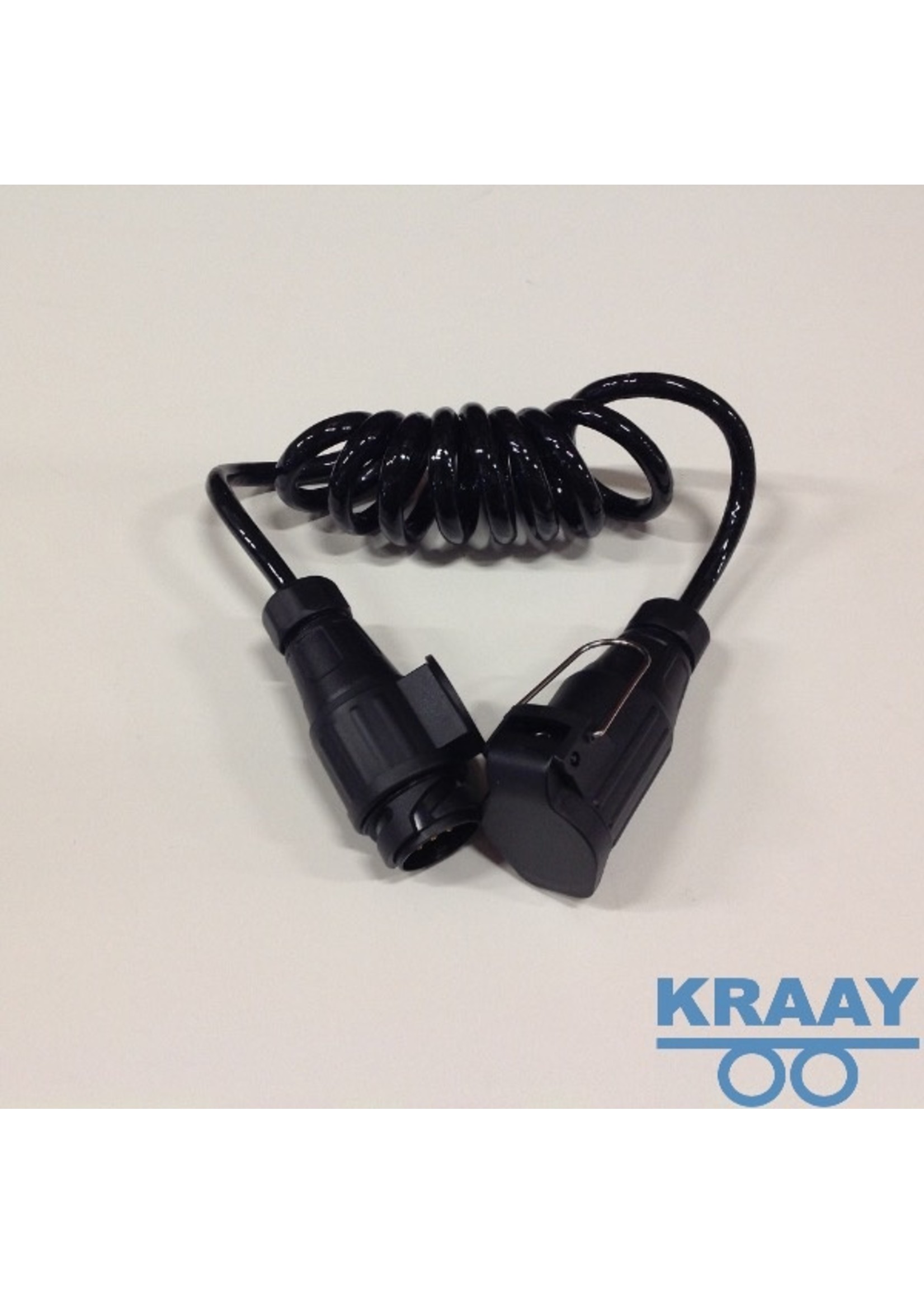 2170 Spiraalkabel stekkerdoos en stekker 13 polig 1.5 mtr