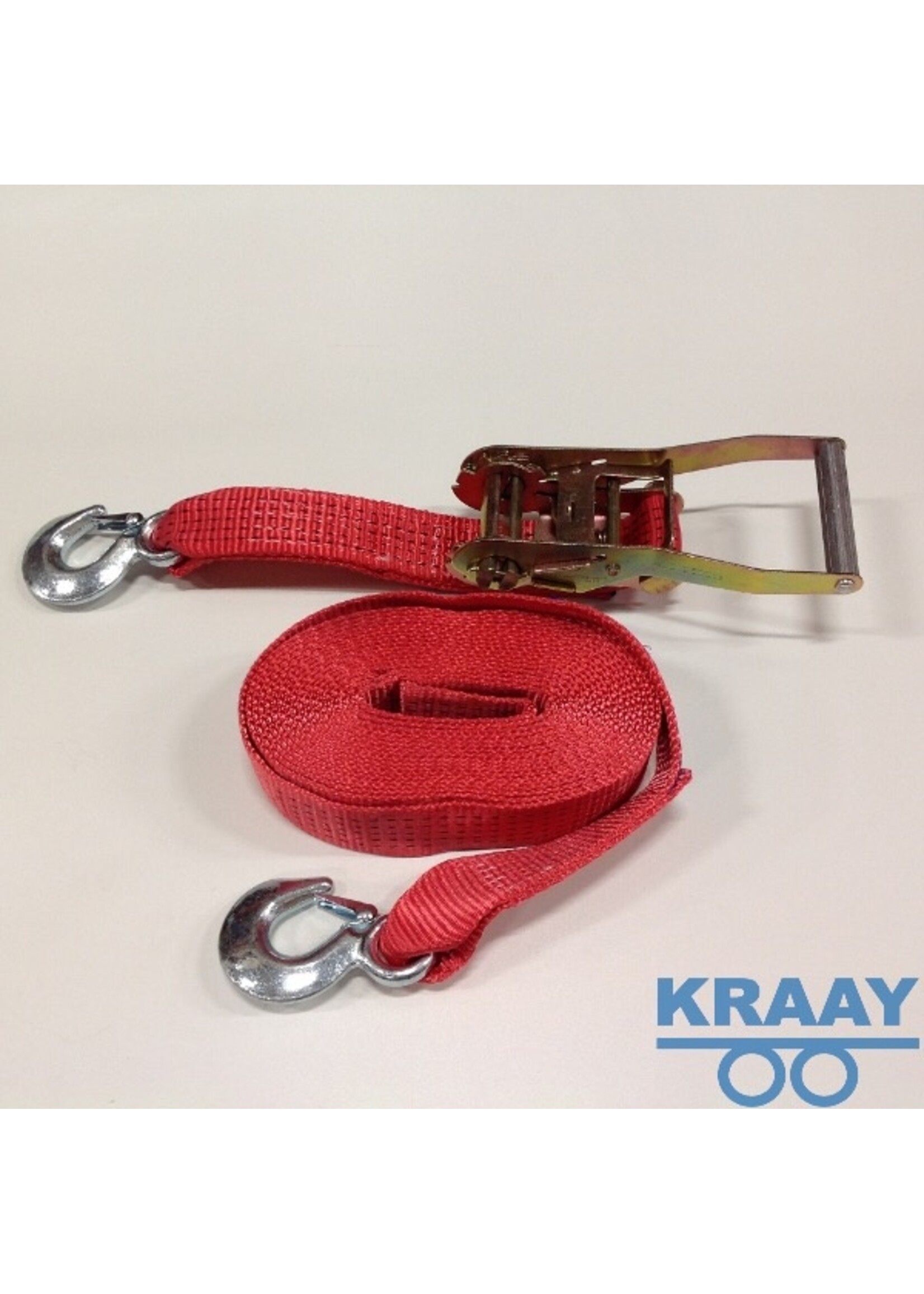 5074 Sjorband 5 ton 7 mtr x 50mm met gaffelkephaak