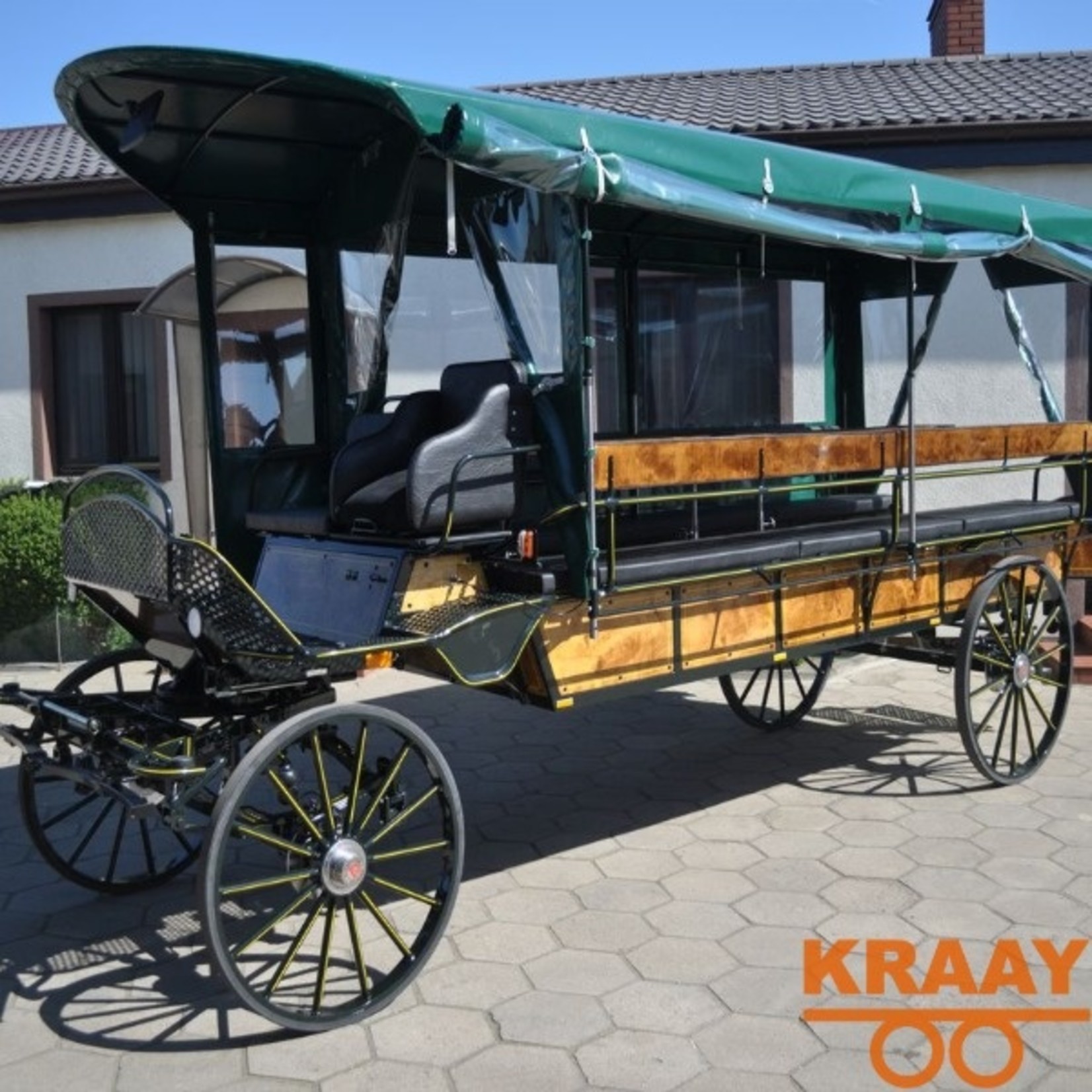 Dominak 008A Enkelspan / Tweespan Recreatiewagen Paard