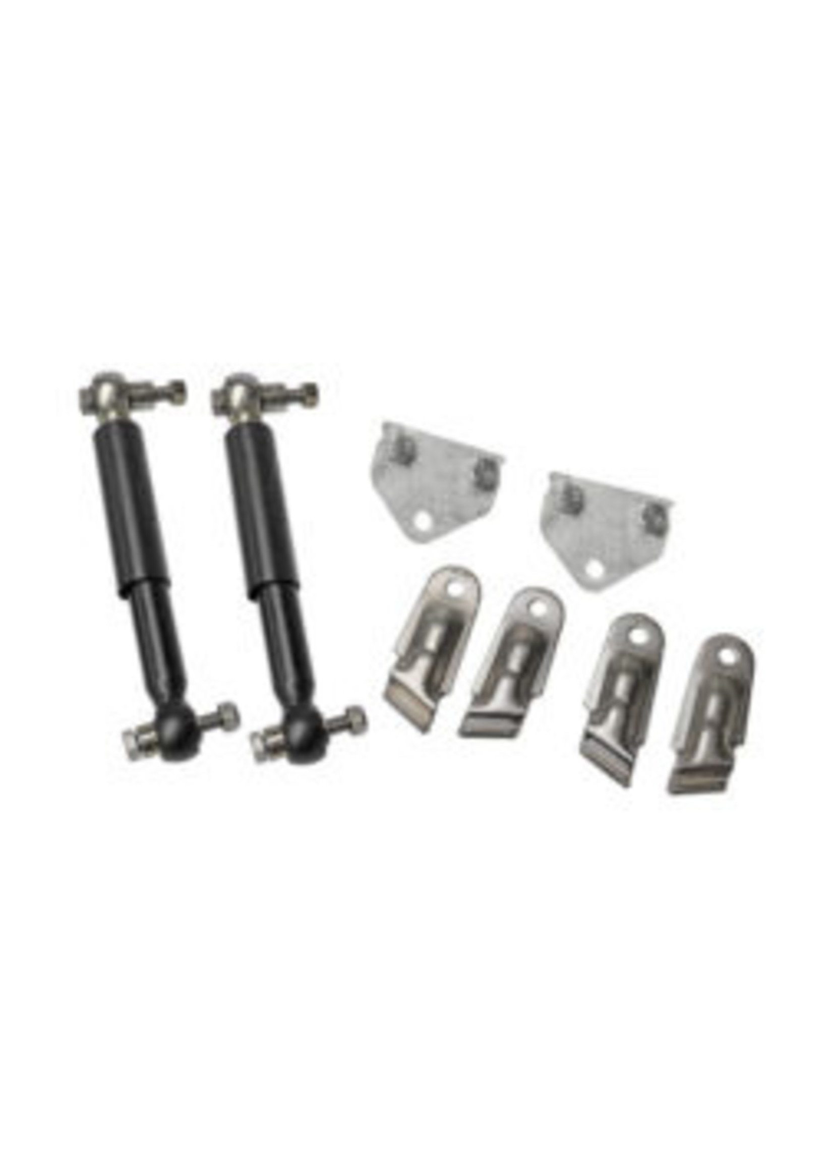 AL-KO schokbrekers set voor 1 as gemonteerd op de as