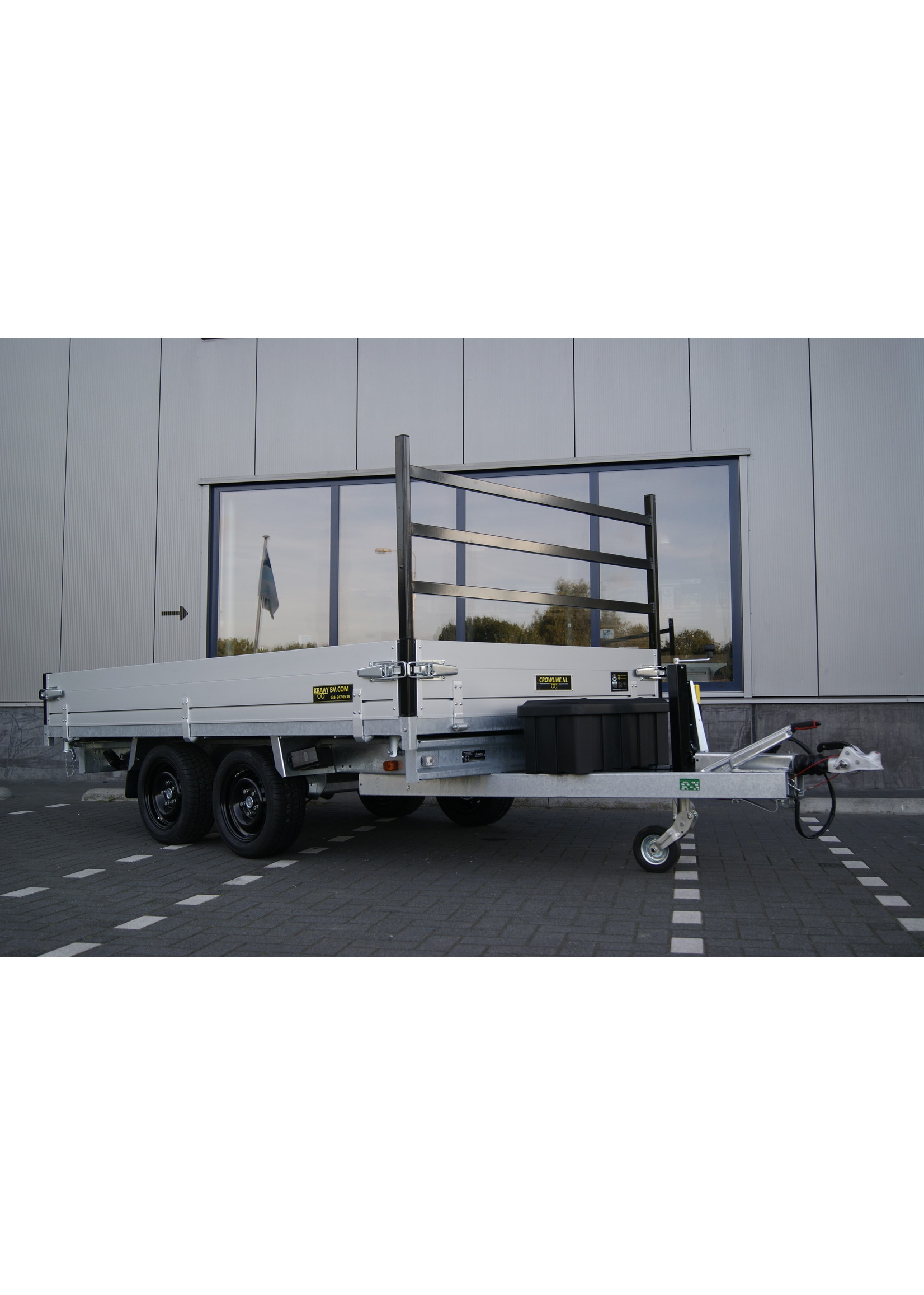 Crowline CROWLINE 305 x 178 x 30 Cm 3.000 Kg 3-ZIJDIGE KIPPER BLACK-EDITION