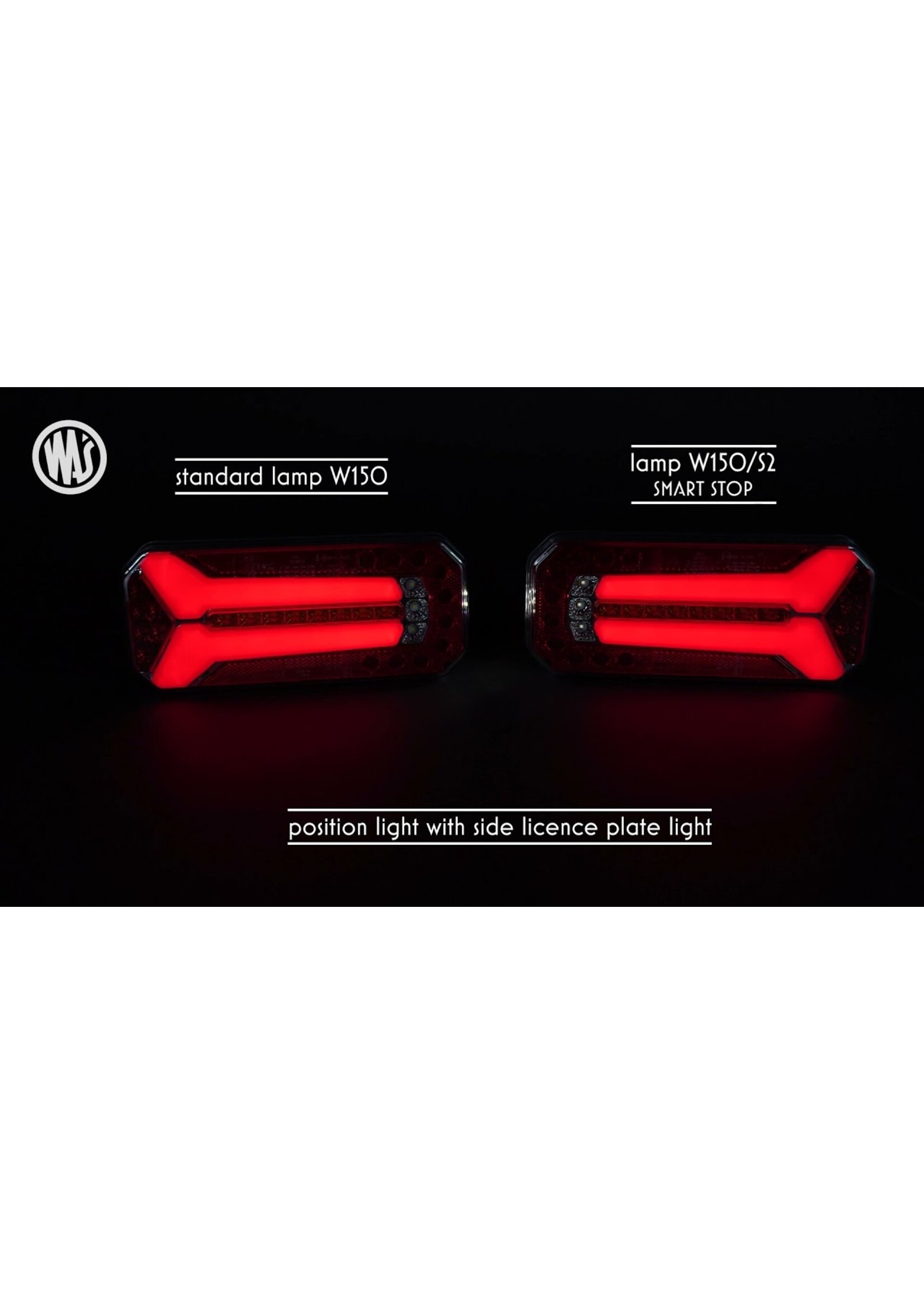 WAS Led/Neon Verlichting Dynamisch gemonteerd L & R