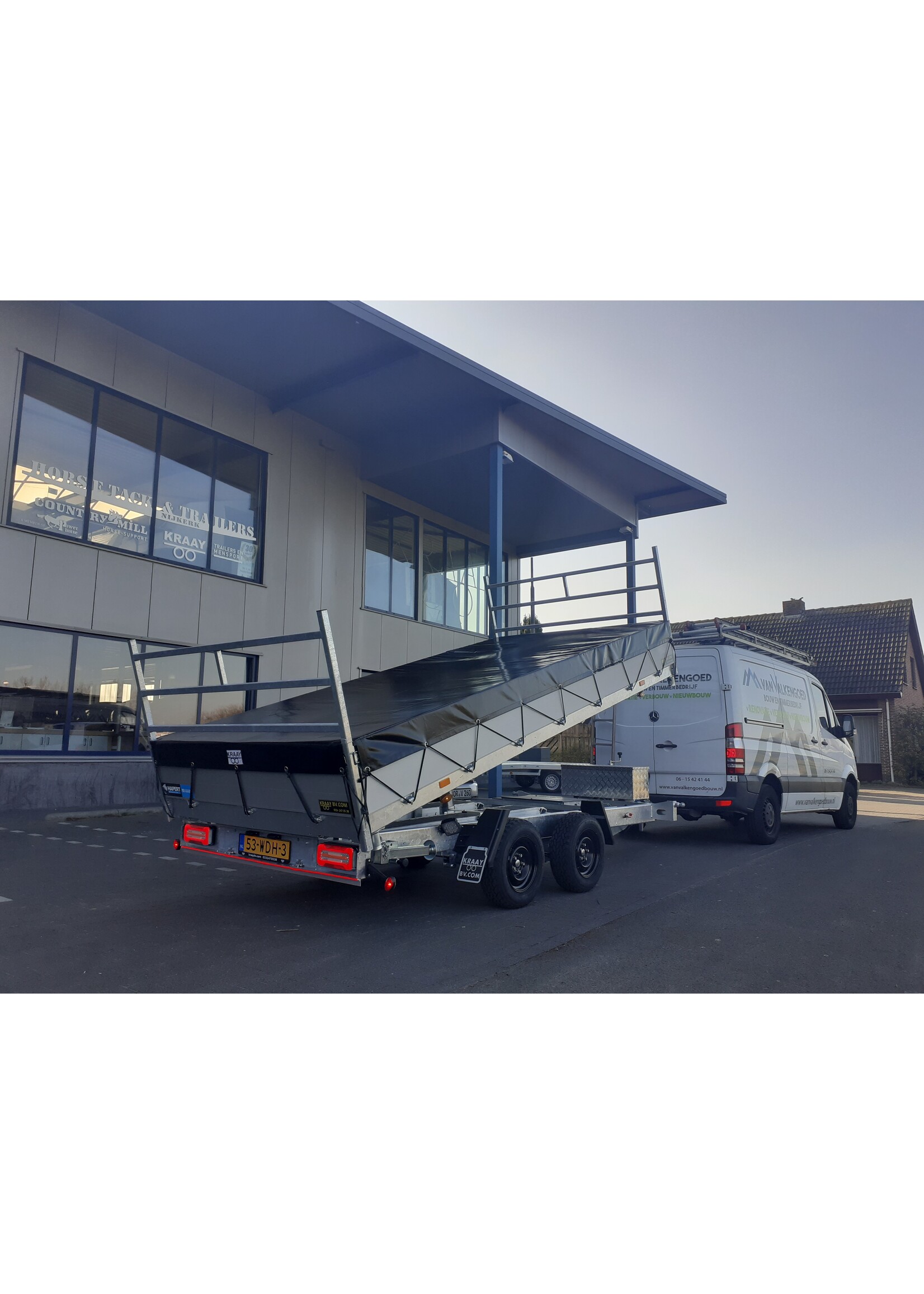 Hapert KRAAY SPECIAAL BOUW: Hapert Cobalt HM-2 Ferro Kipper- Aanhangwagen