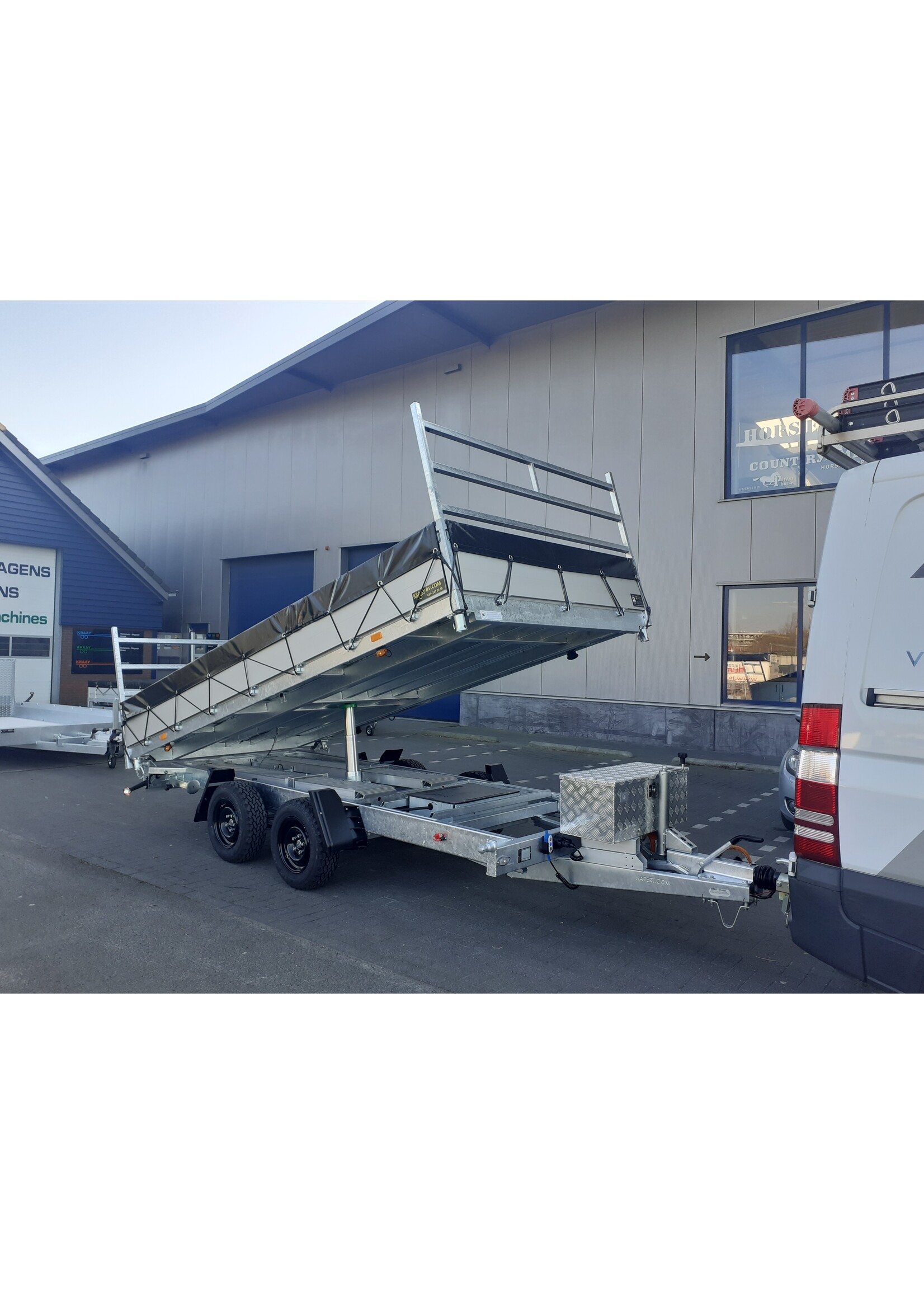 Hapert KRAAY SPECIAAL BOUW: Hapert Cobalt HM-2 Ferro Kipper- Aanhangwagen