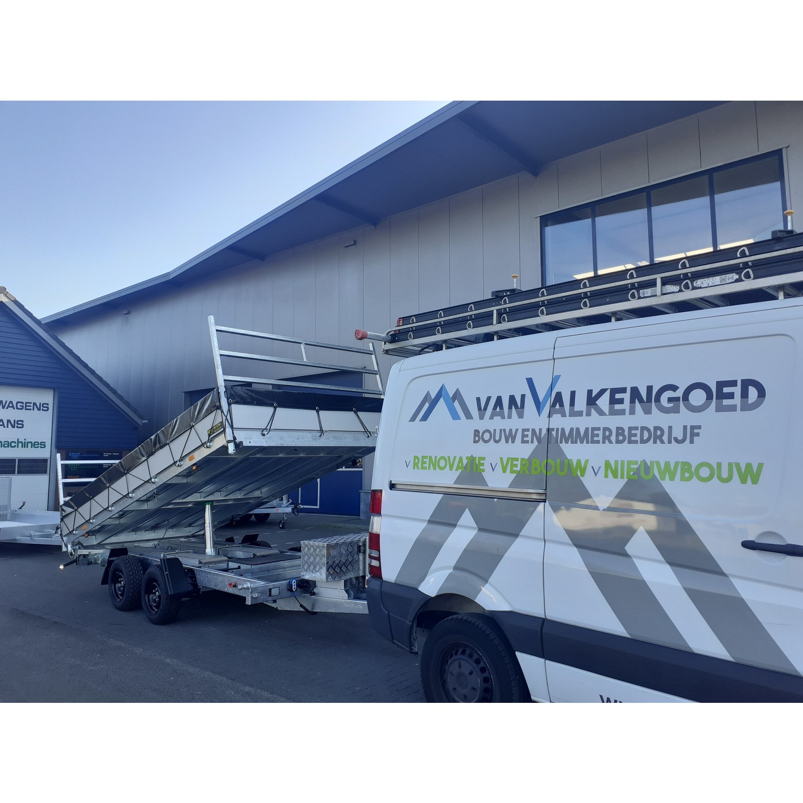 Hapert KRAAY SPECIAAL BOUW: Hapert Cobalt HM-2 Ferro Kipper- Aanhangwagen