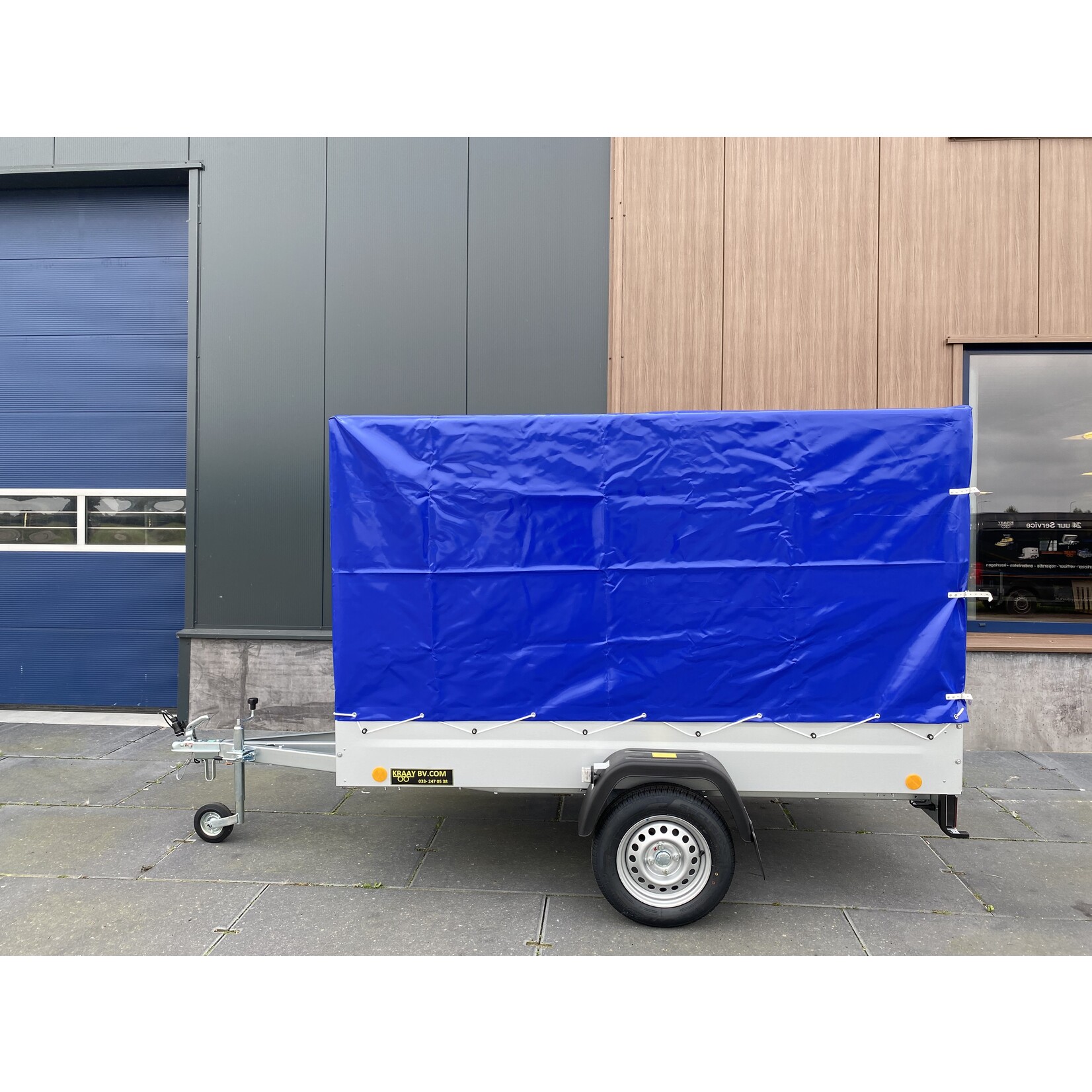 Bockmann Böckmann TL-EU3 Incl. Huif Opbouw | 243x123x150 Cm | 750 Kg | Ongeremd |  ALL - INN AKTIE