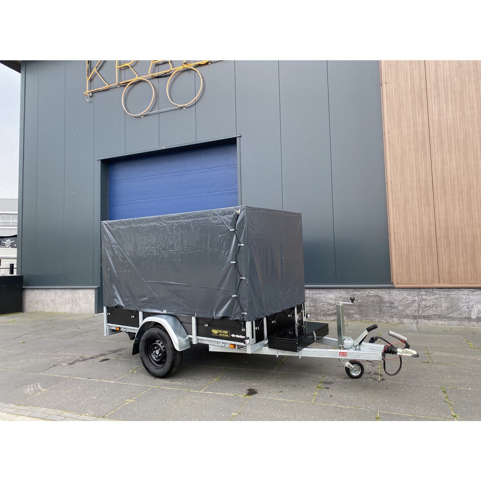 Anssems BSX-Go-Getter | 250 x 130 x 150 cm  | 1.350 kg| Geremd incl. huif 150 cm | ALL - IN AKTIE!