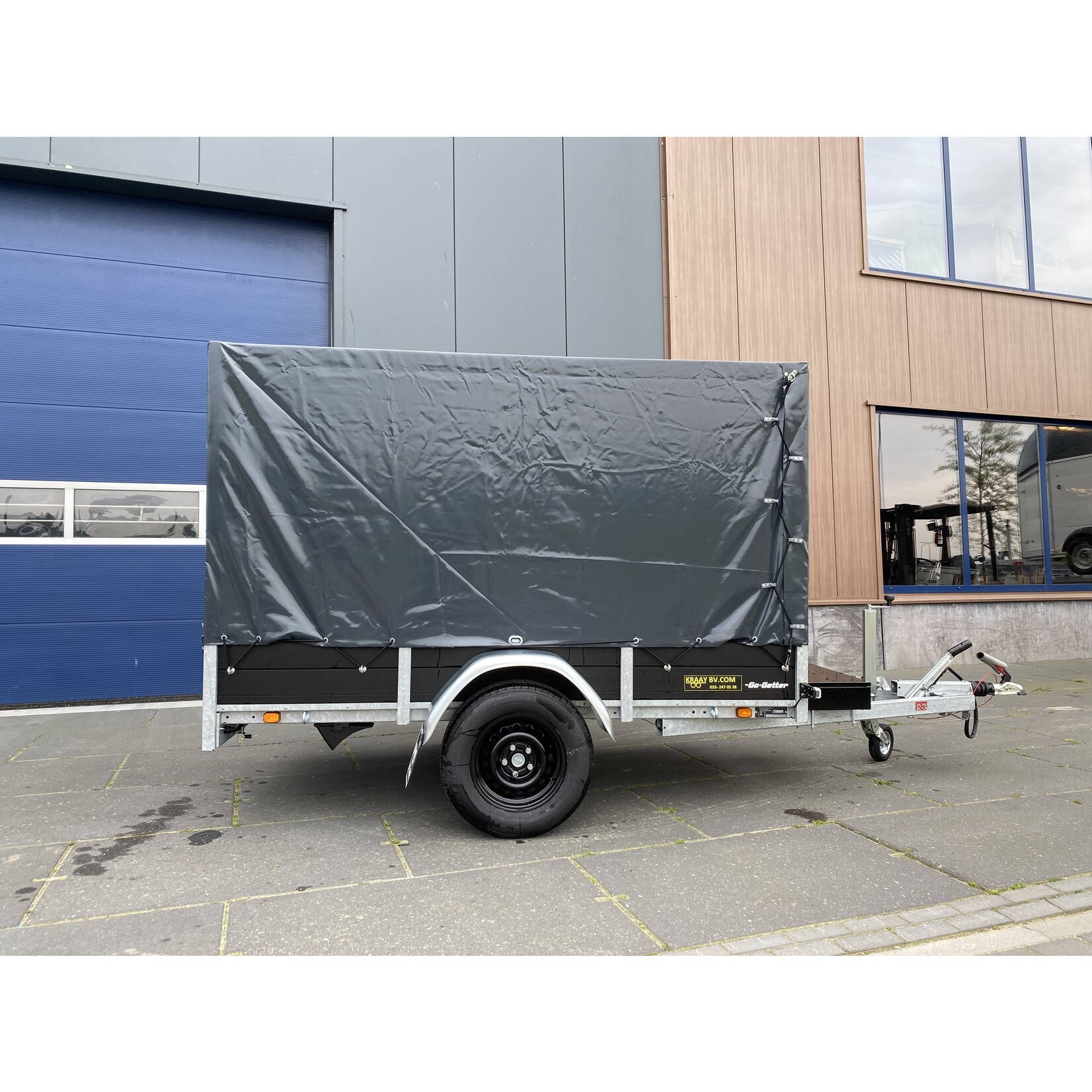 Anssems BSX-Go-Getter | 250 x 130 x 150 cm  | 1.350 kg| Geremd incl. huif 150 cm | ALL - IN AKTIE!