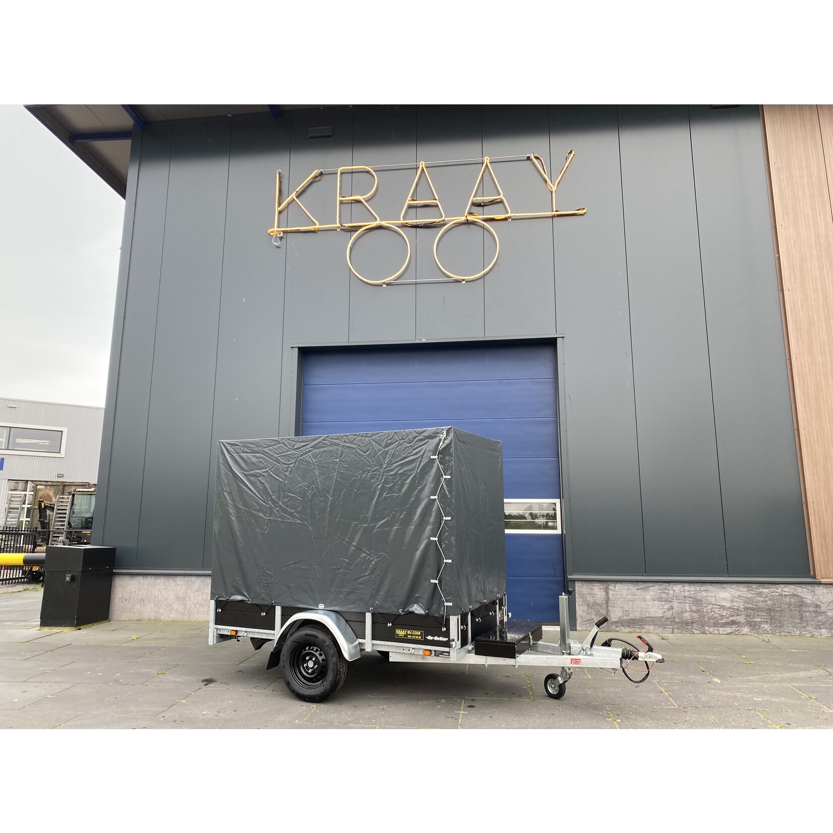 Anssems BSX-Go-Getter | 250 x 130 x 180 cm | 1.350 kg| Geremd incl. huif 180 cm | ALL - IN AKTIE!
