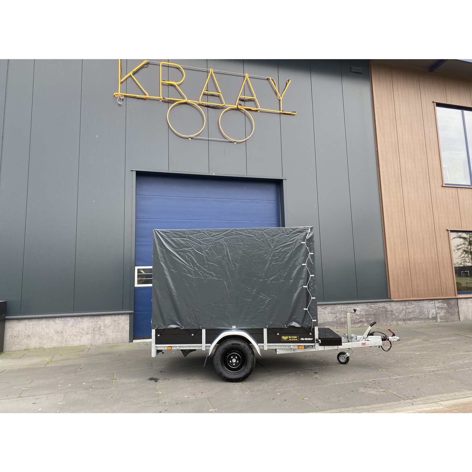 Anssems BSX-Go-Getter | 250 x 130 x 180 cm | 1.350 kg| Geremd incl. huif 180 cm | ALL - IN AKTIE!