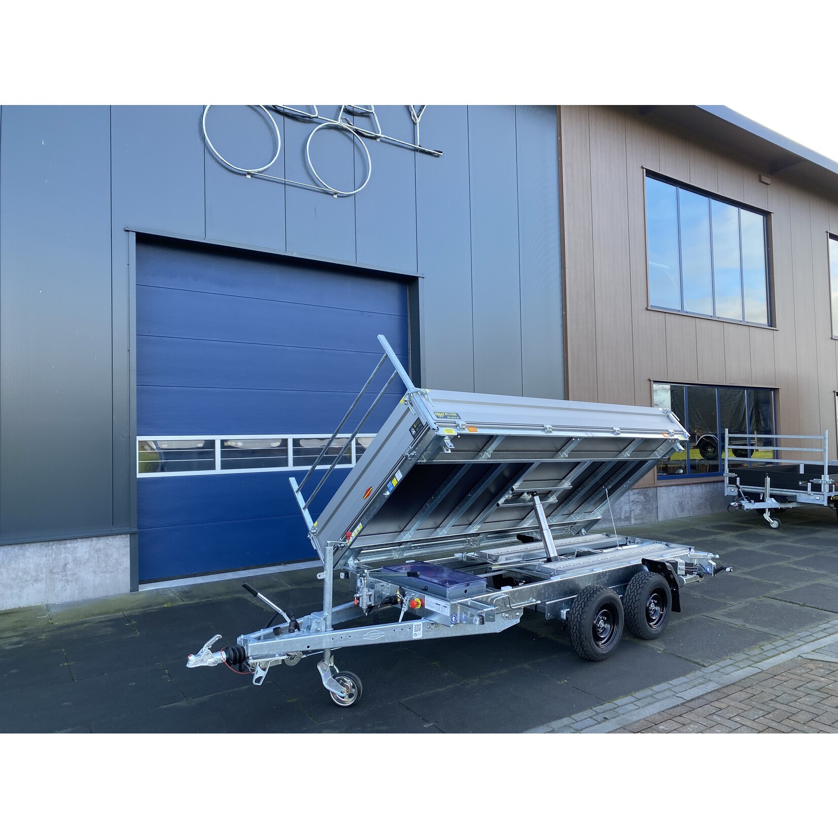 Bockmann 3-zijdige kipper| 374 x 180 x 35 cm | 3.500 kg | Geremd ALL - IN AKTIE!