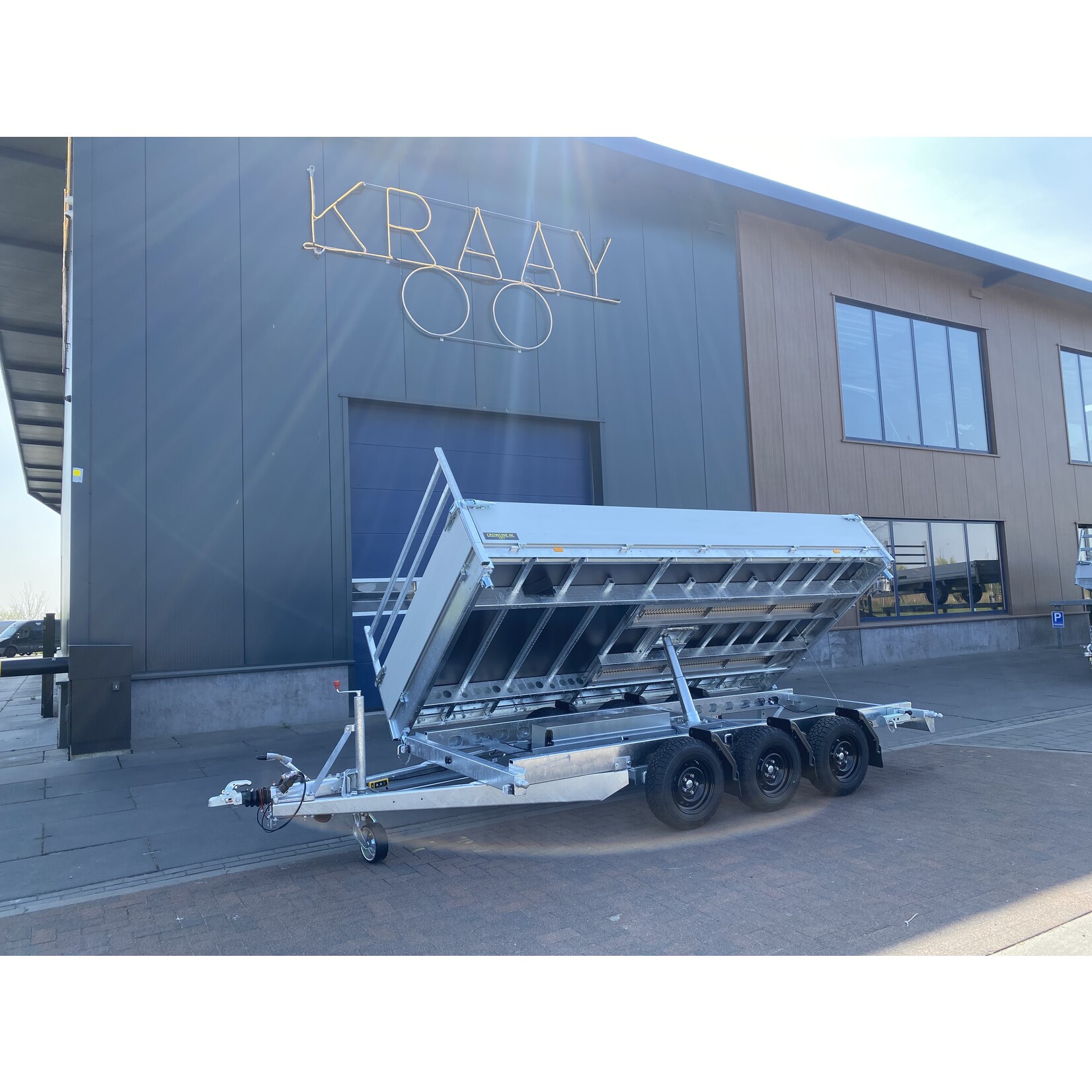 Crowline Crowline 3 - zijdige kipper | 400 x 200 x 40 cm | 3.500 kg | Geremd ALL - IN AKTIE!