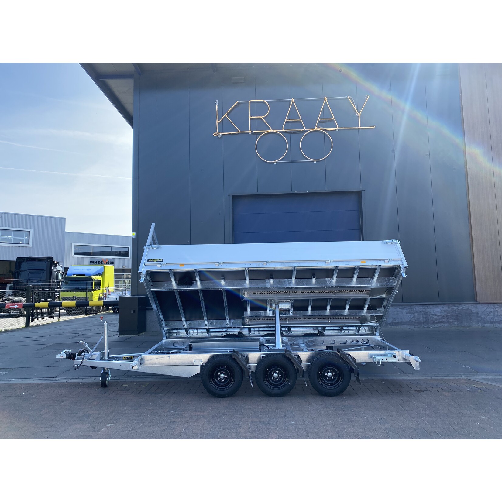 Crowline Crowline 3 - zijdige kipper | 400 x 200 x 40 cm | 3.500 kg | Geremd ALL - IN AKTIE!