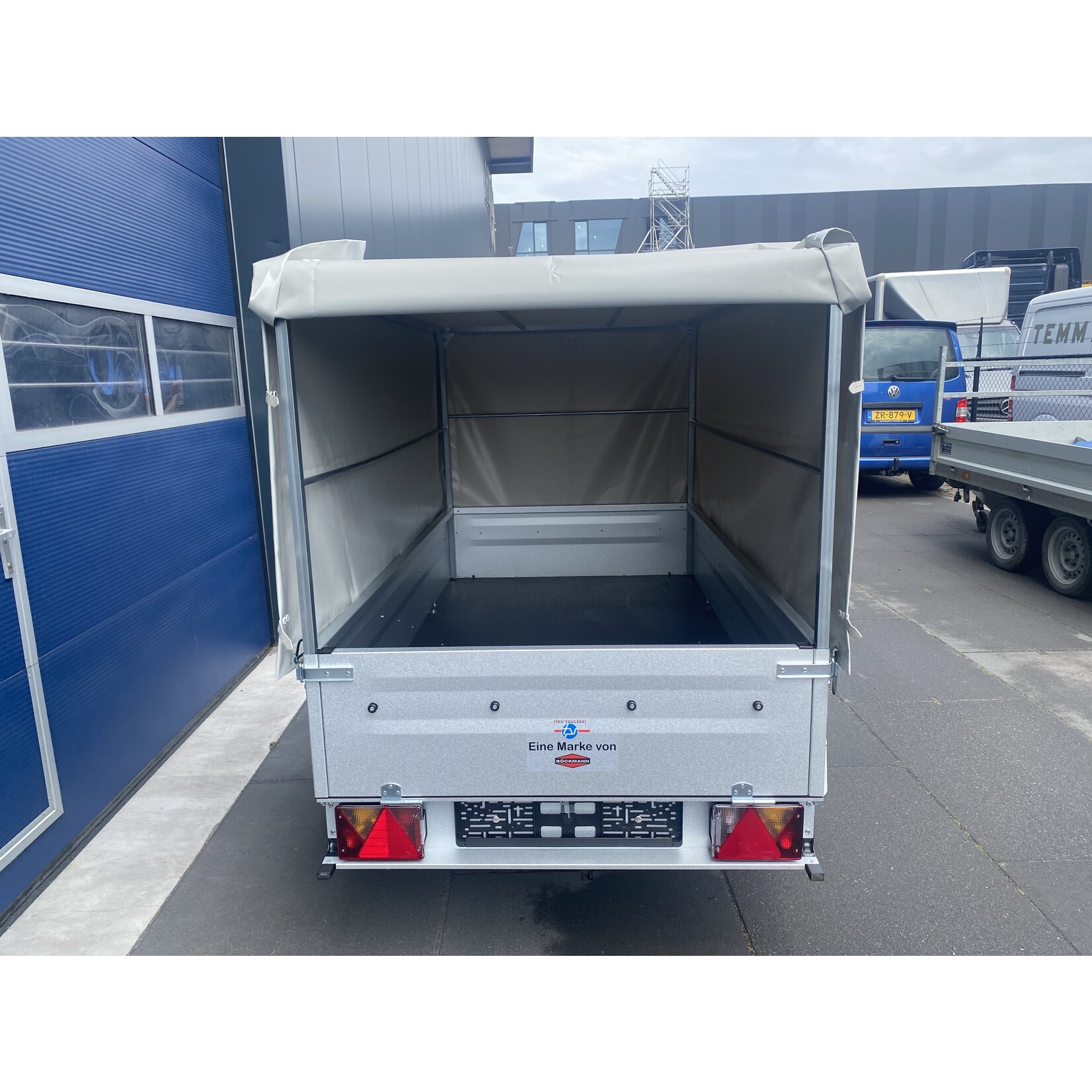 Bockmann Böckmann TL-EU2 Bakwagen + Huif opbouw Grijs |  202x107x 110 cm  ALL-IN AKTIE