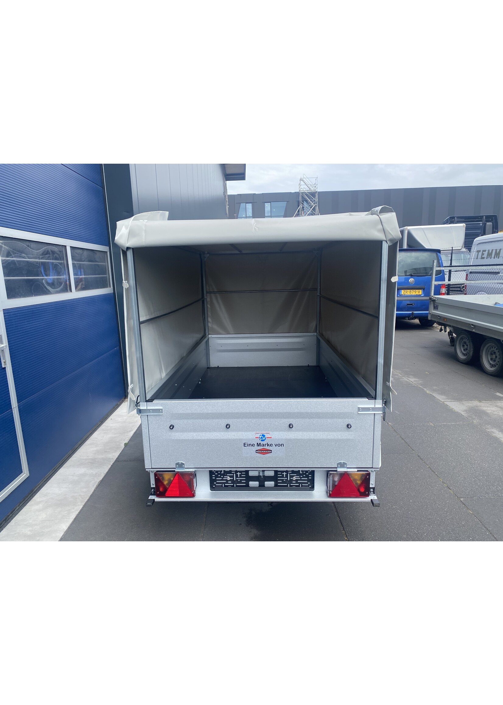 Bockmann Böckmann TL-EU2 Bakwagen + Huif opbouw Grijs |  202x107x 110 cm  ALL-IN AKTIE