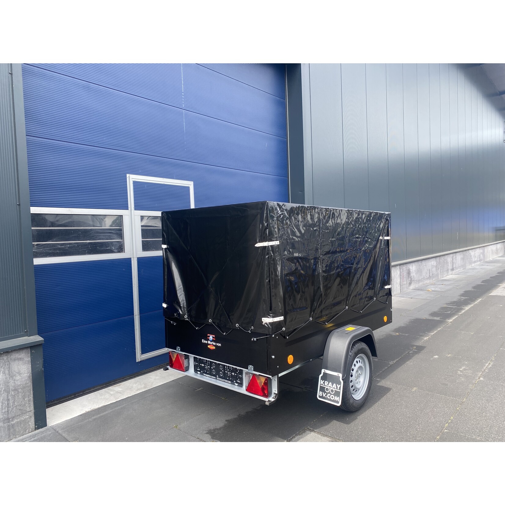 Bockmann Böckmann TL-EU2 Bakwagen + Huif opbouw zwart |  202x107x 110 cm  ALL-IN AKTIE