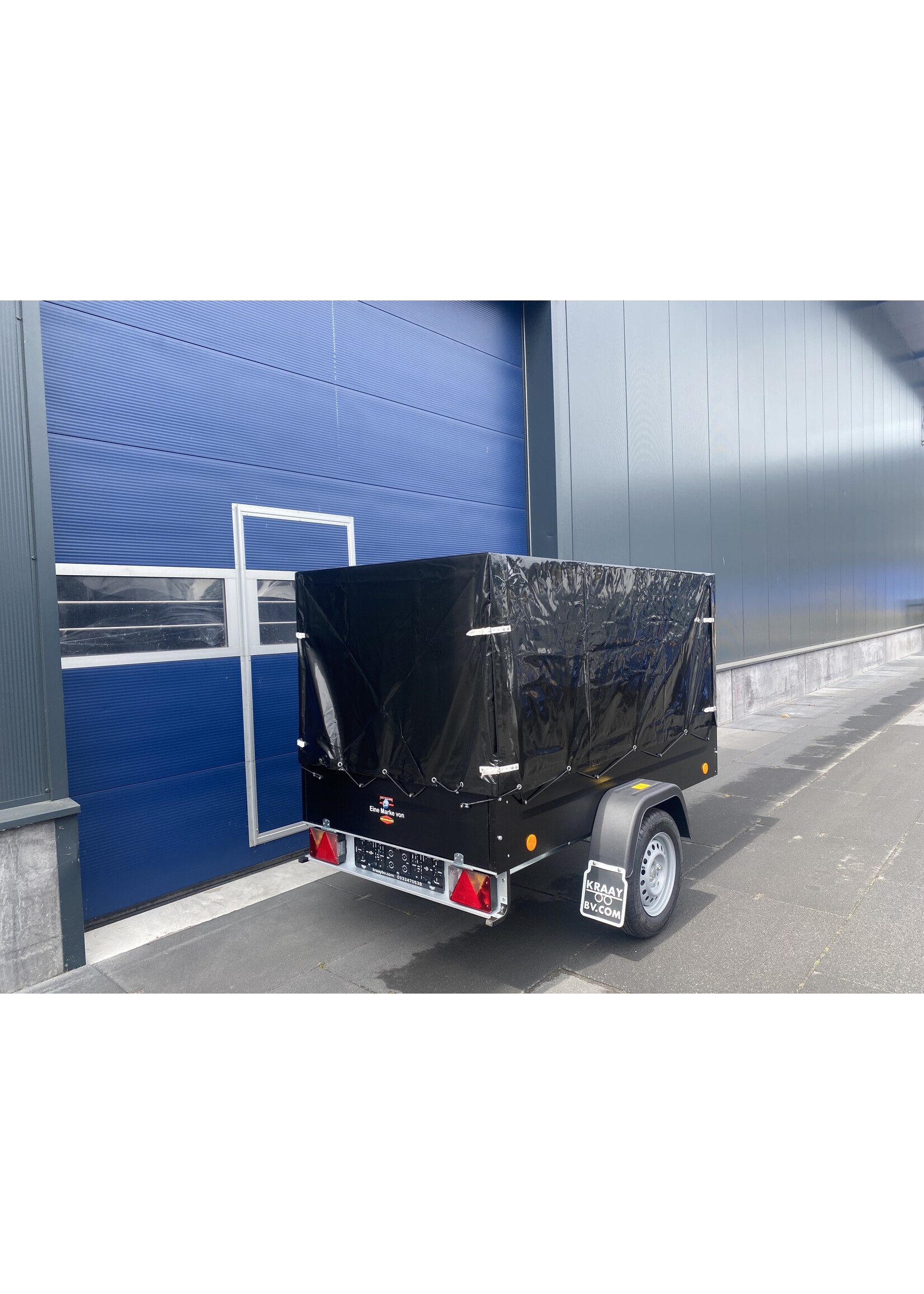 Bockmann Böckmann TL-EU2 Bakwagen + Huif opbouw zwart |  202x107x 110 cm  ALL-IN AKTIE