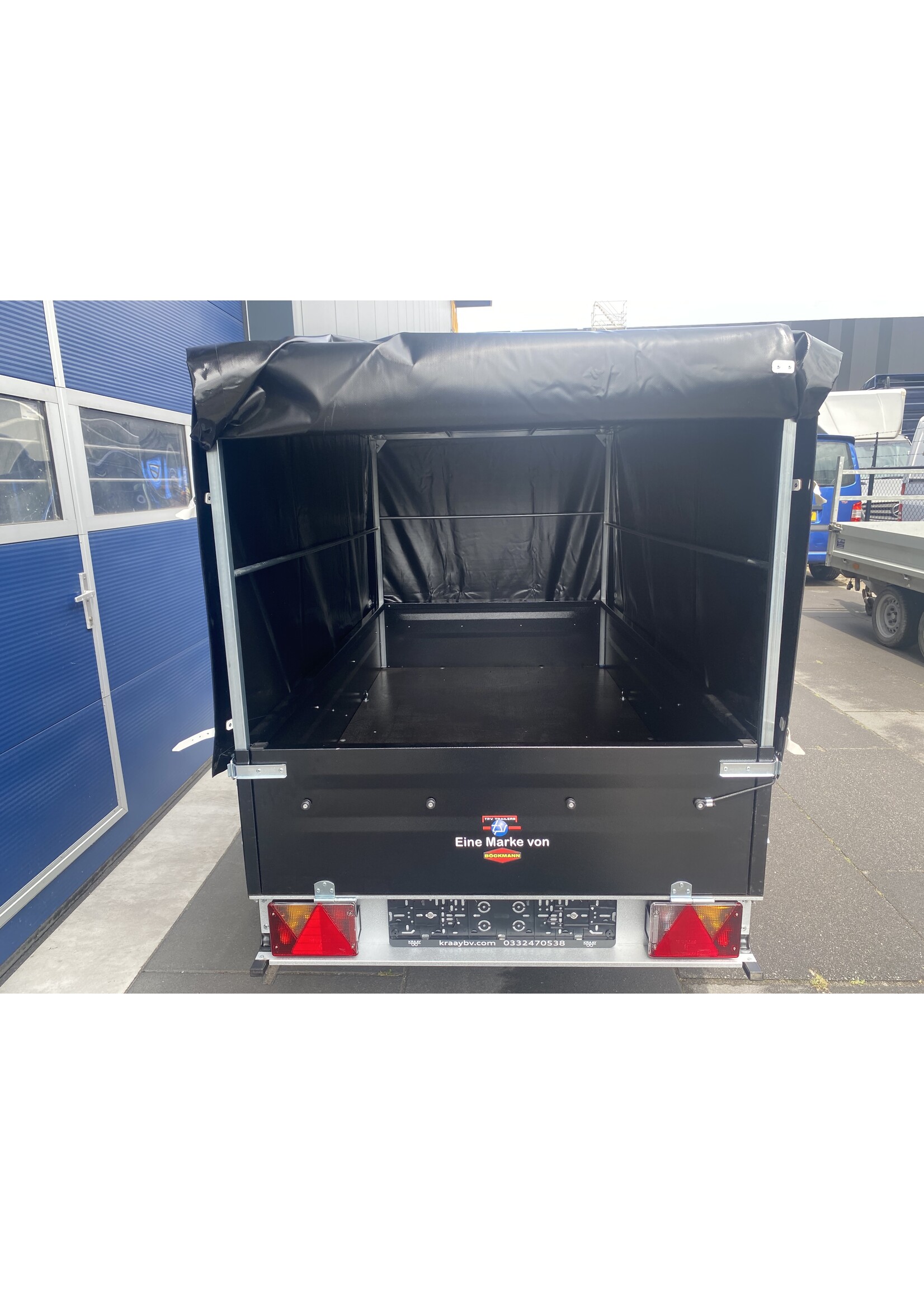 Bockmann Böckmann TL-EU2 Bakwagen + Huif opbouw zwart |  202x107x 110 cm  ALL-IN AKTIE
