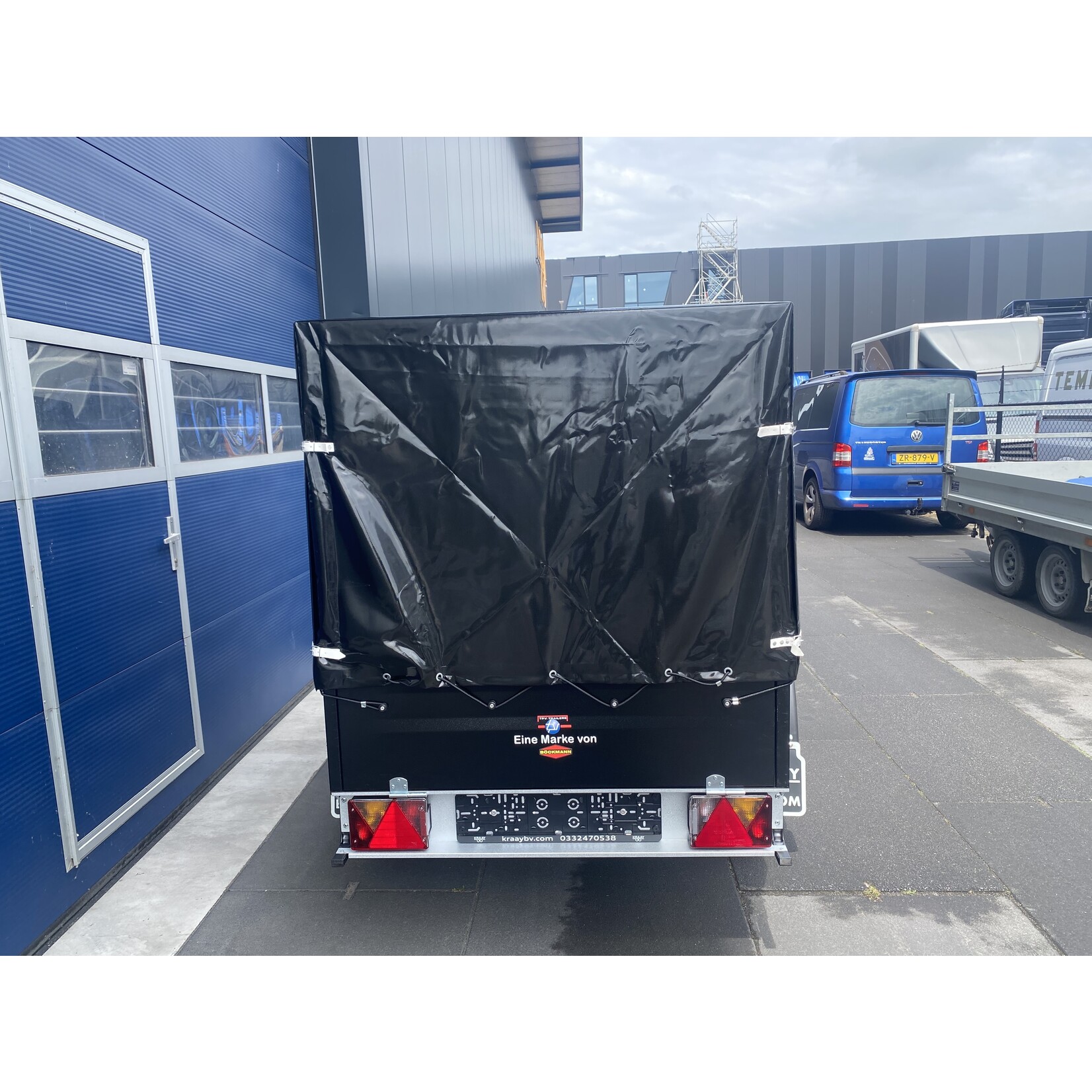 Bockmann Böckmann TL-EU2 Bakwagen + Huif opbouw zwart |  202x107x 110 cm  ALL-IN AKTIE