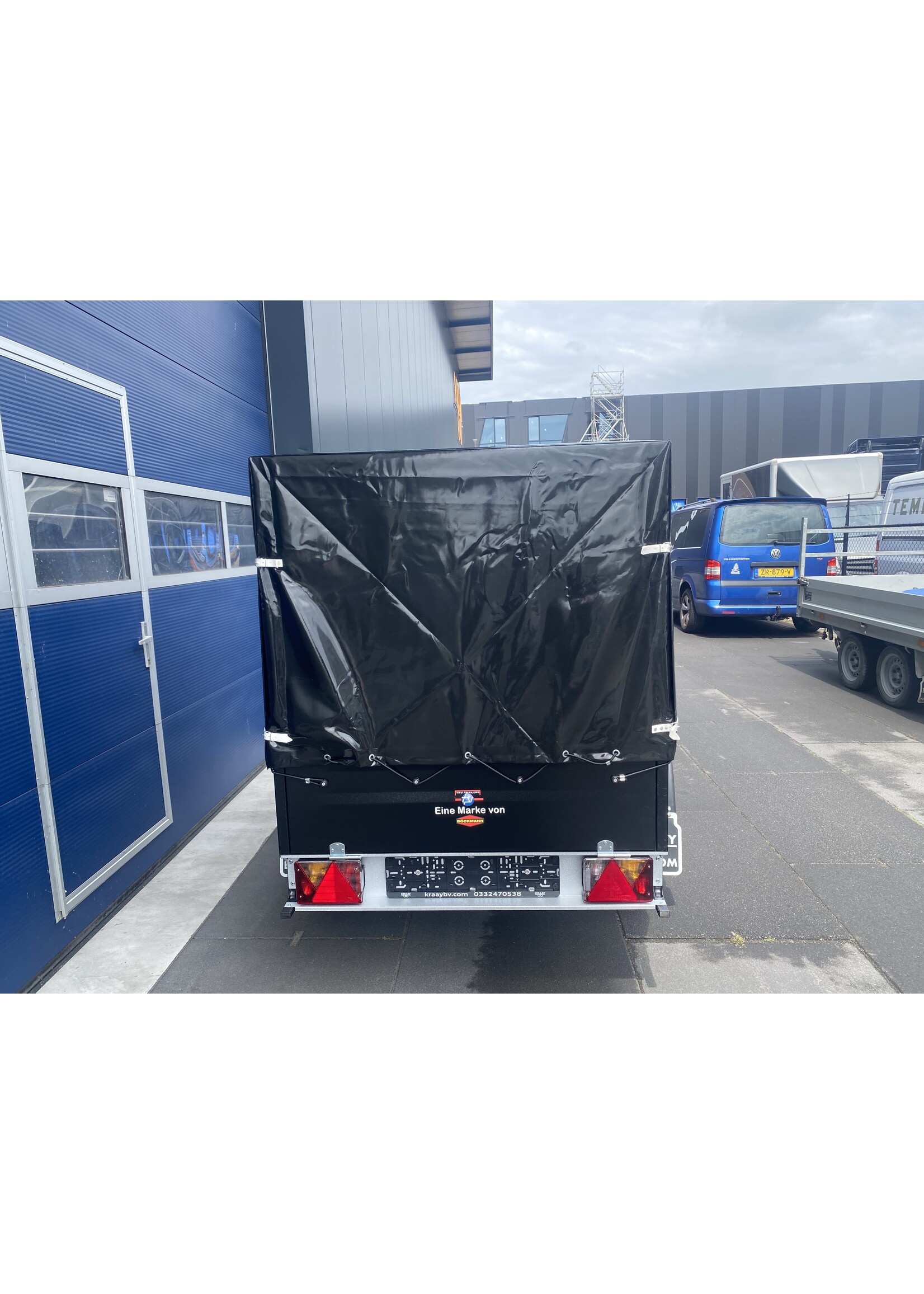 Bockmann Böckmann TL-EU2 Bakwagen + Huif opbouw zwart |  202x107x 110 cm  ALL-IN AKTIE