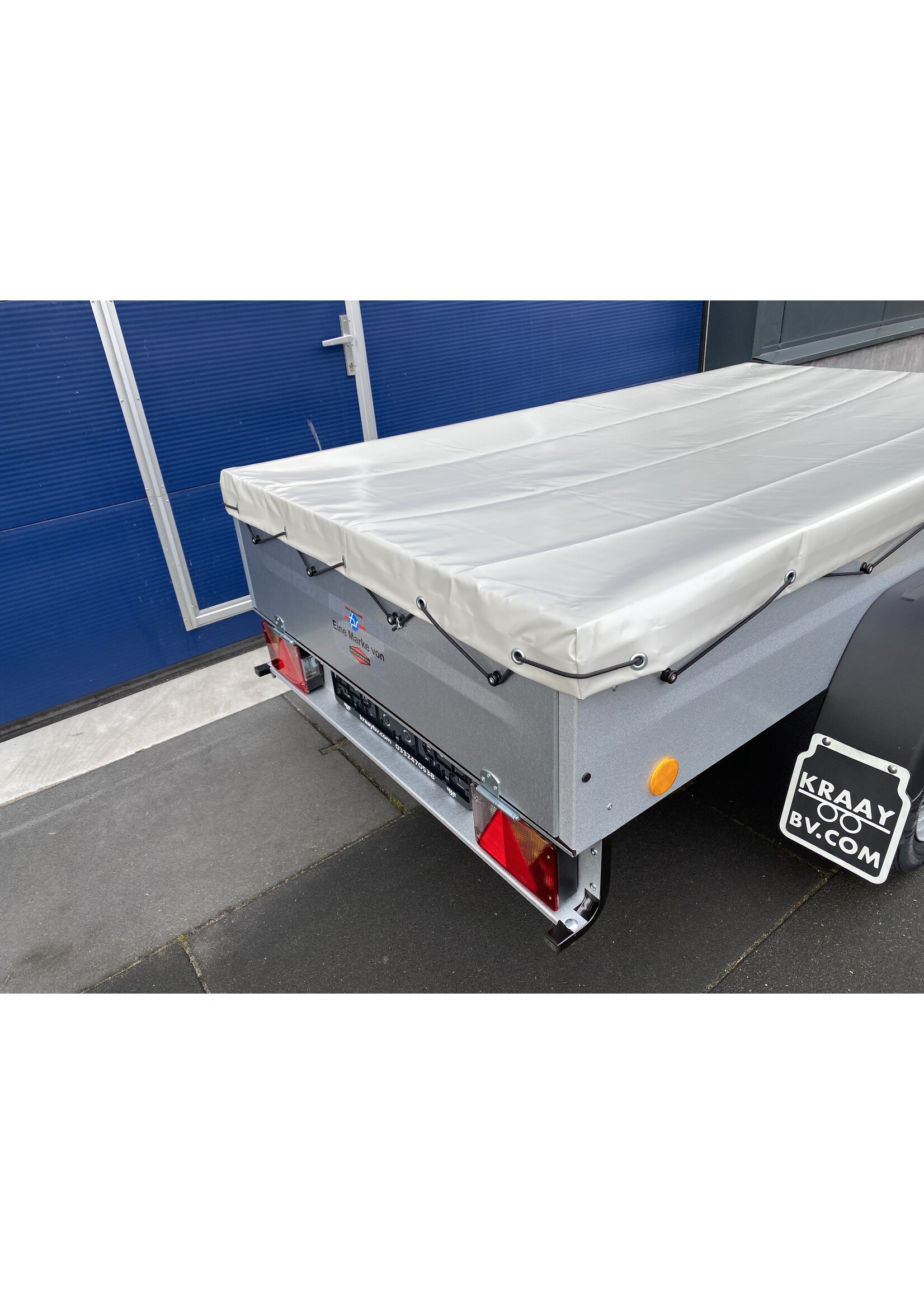 TPV TPV KD-EU2 | Opklapbare aanhangwagen | 202x107x34 Cm | 750 Kg | Ongeremd | ALL-IN AKTIE