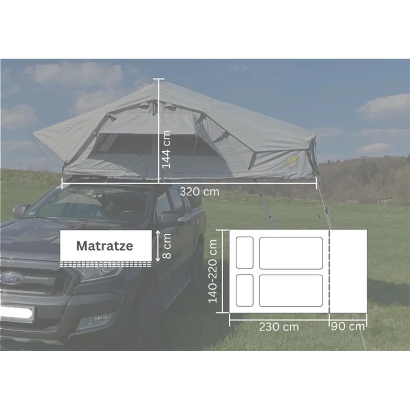 Gordigear Gordigear Daintree daktent 140 cm breed