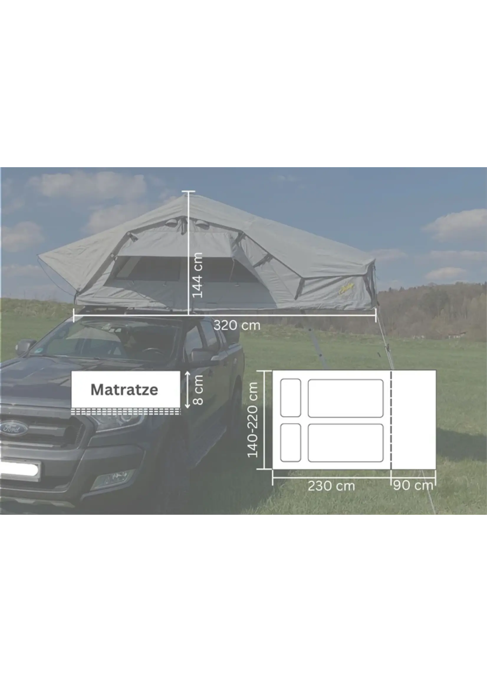 Gordigear Gordigear Daintree daktent 140 cm breed