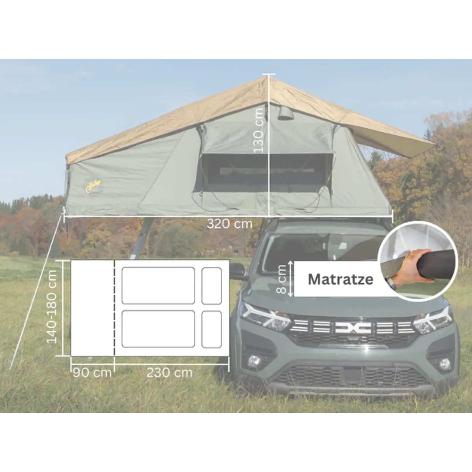 Gordigear Gordigear Tanami daktent 140 cm breed