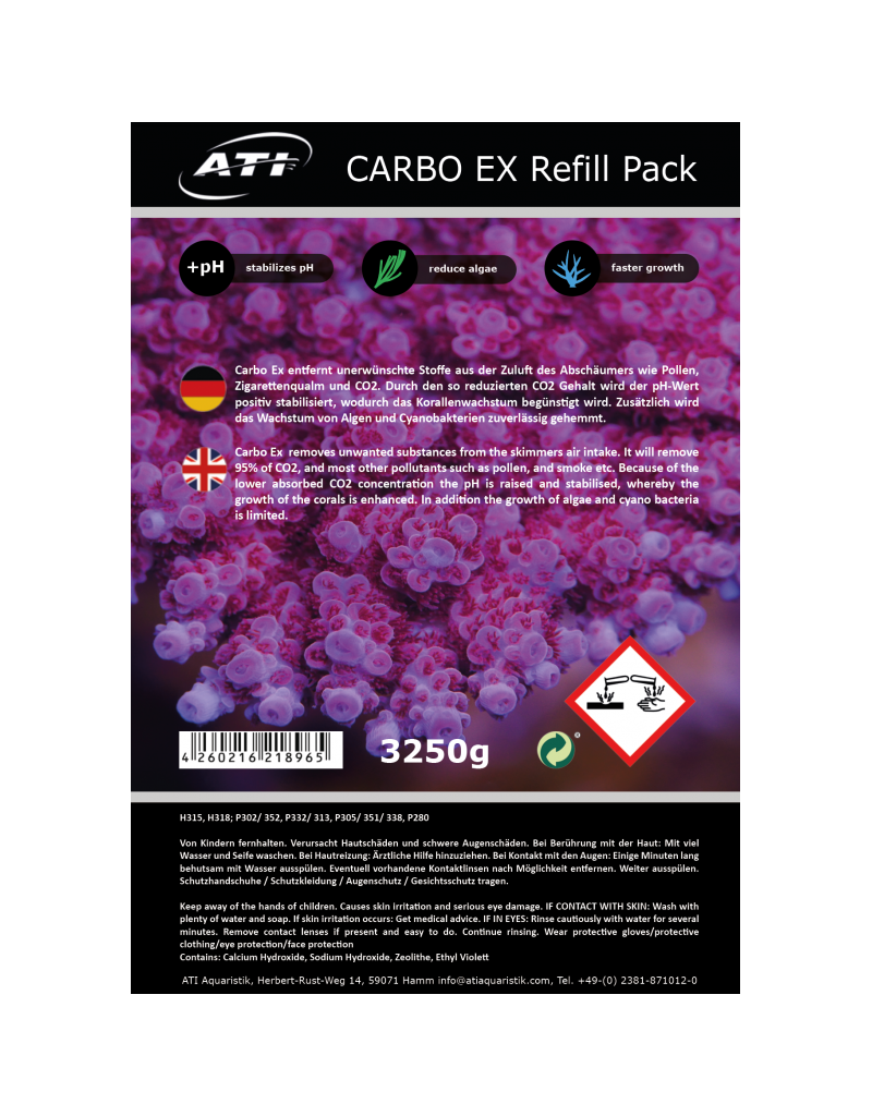 ATI Aquaristik ATI Carbo Ex Refill Pack 3250g Granulat