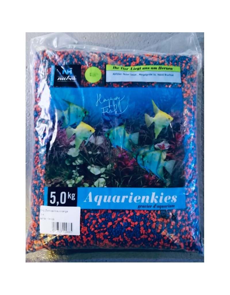 Nuber Aquarienkies blau/rot 2-4mm 5kg