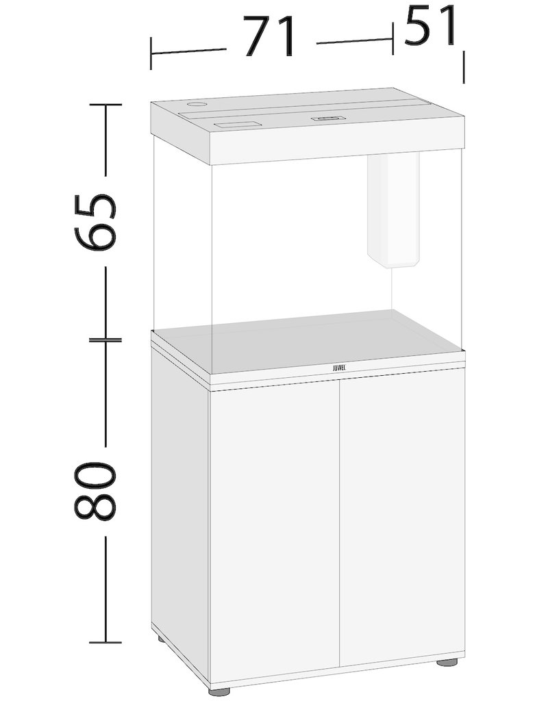 Juwel Aquarium Lido 200 weiß