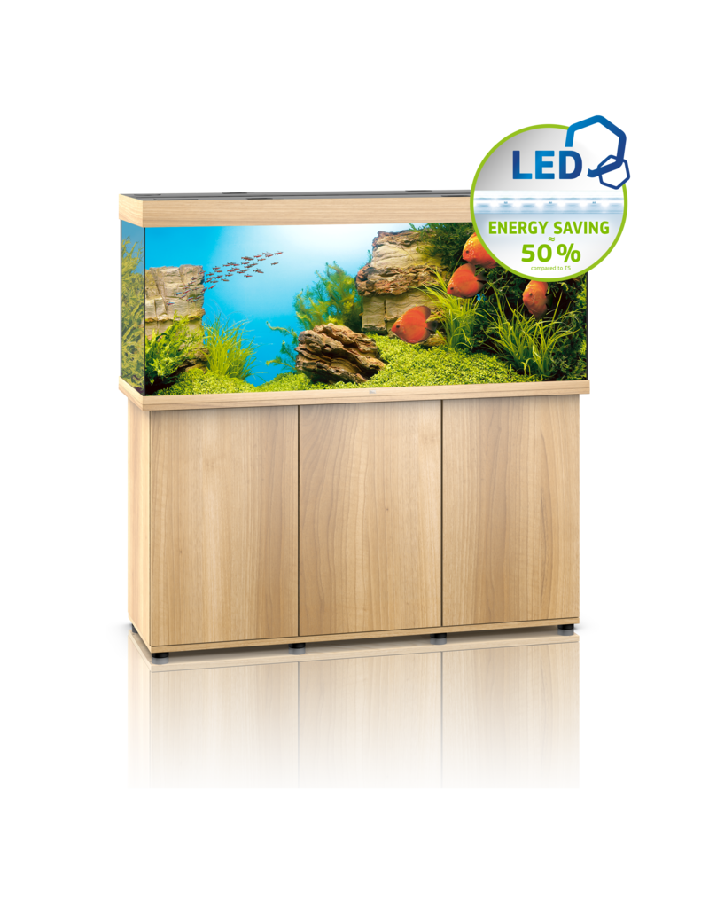 Juwel Rio 450 Aquarium helles Holz Kombination