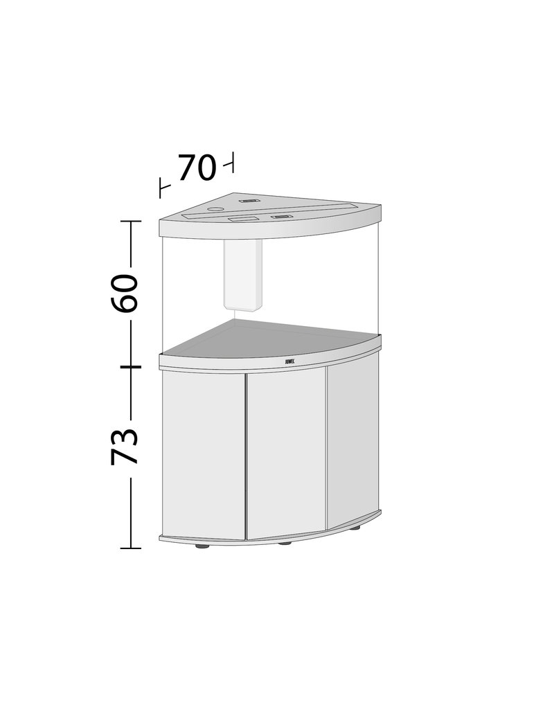 Juwel Trigon 190 Aquarium schwarz Kombination