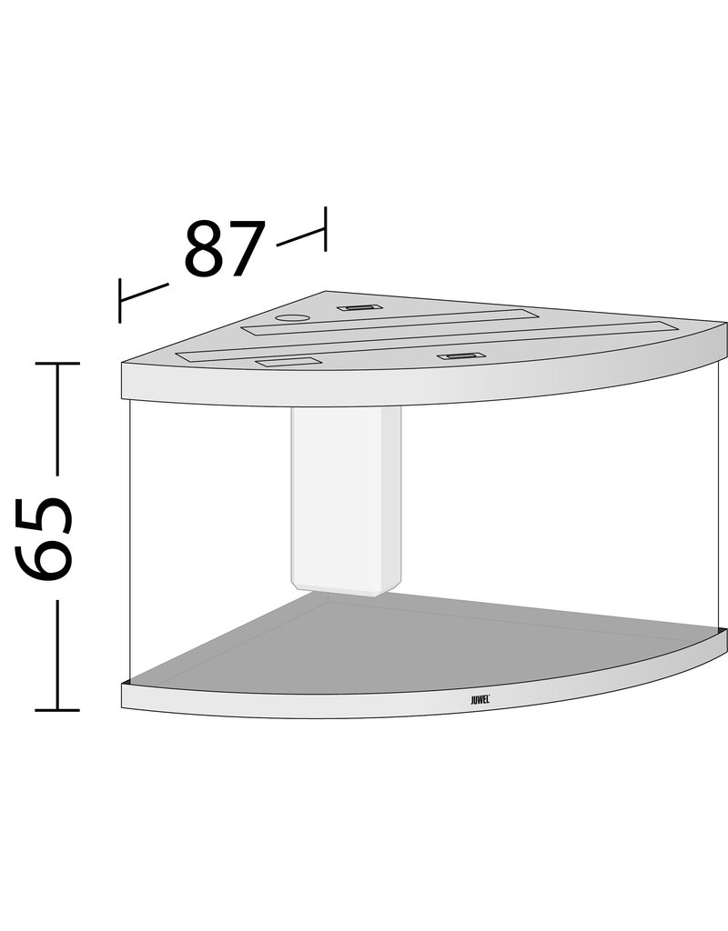 Juwel Trigon 350 Aquarium schwarz