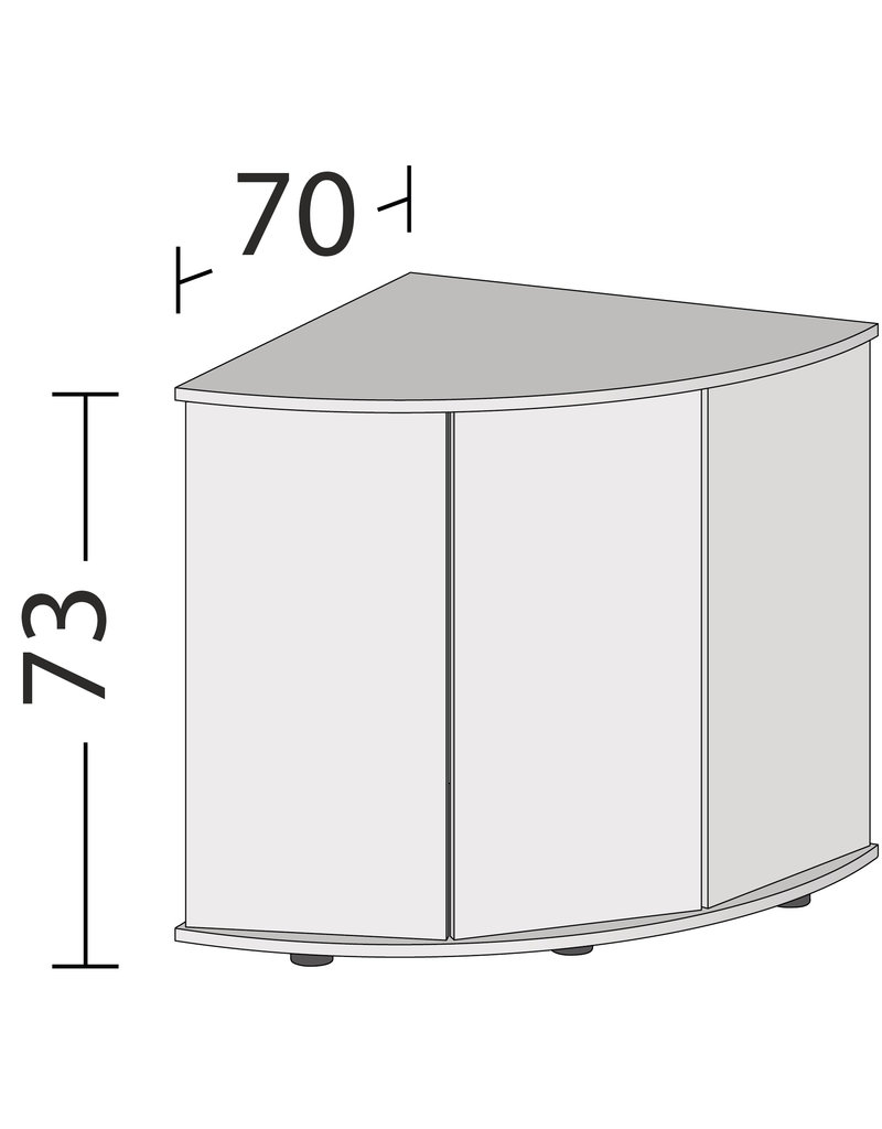 Juwel Trigon 190 Unterschrank weiß