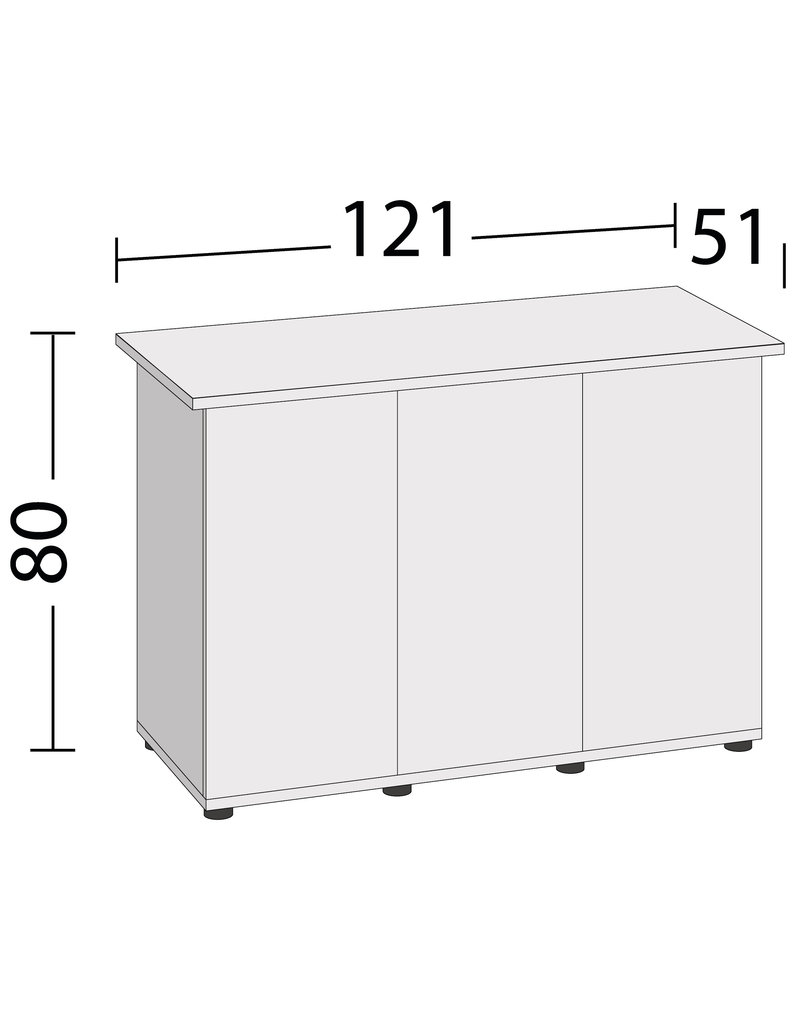 Juwel Rio 350 Unterschrank schwarz