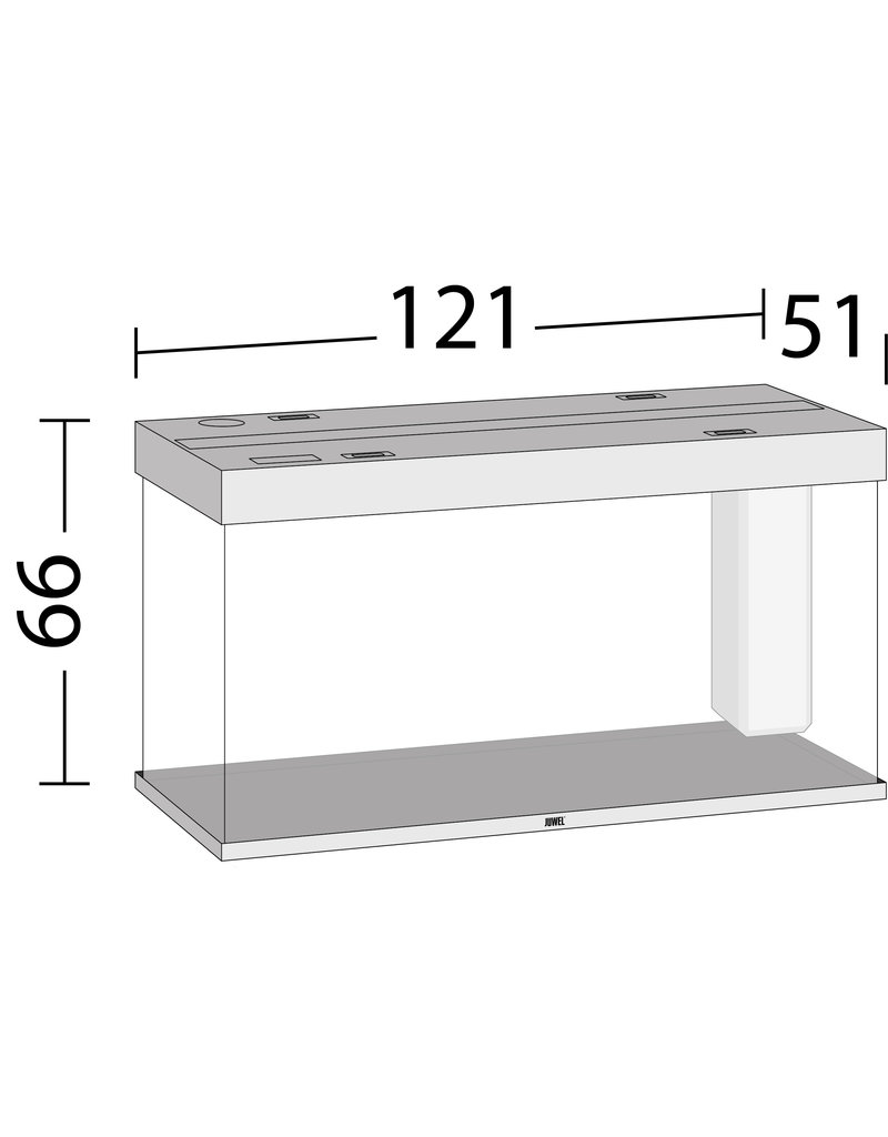 Juwel Rio 350 Aquarium helles Holz